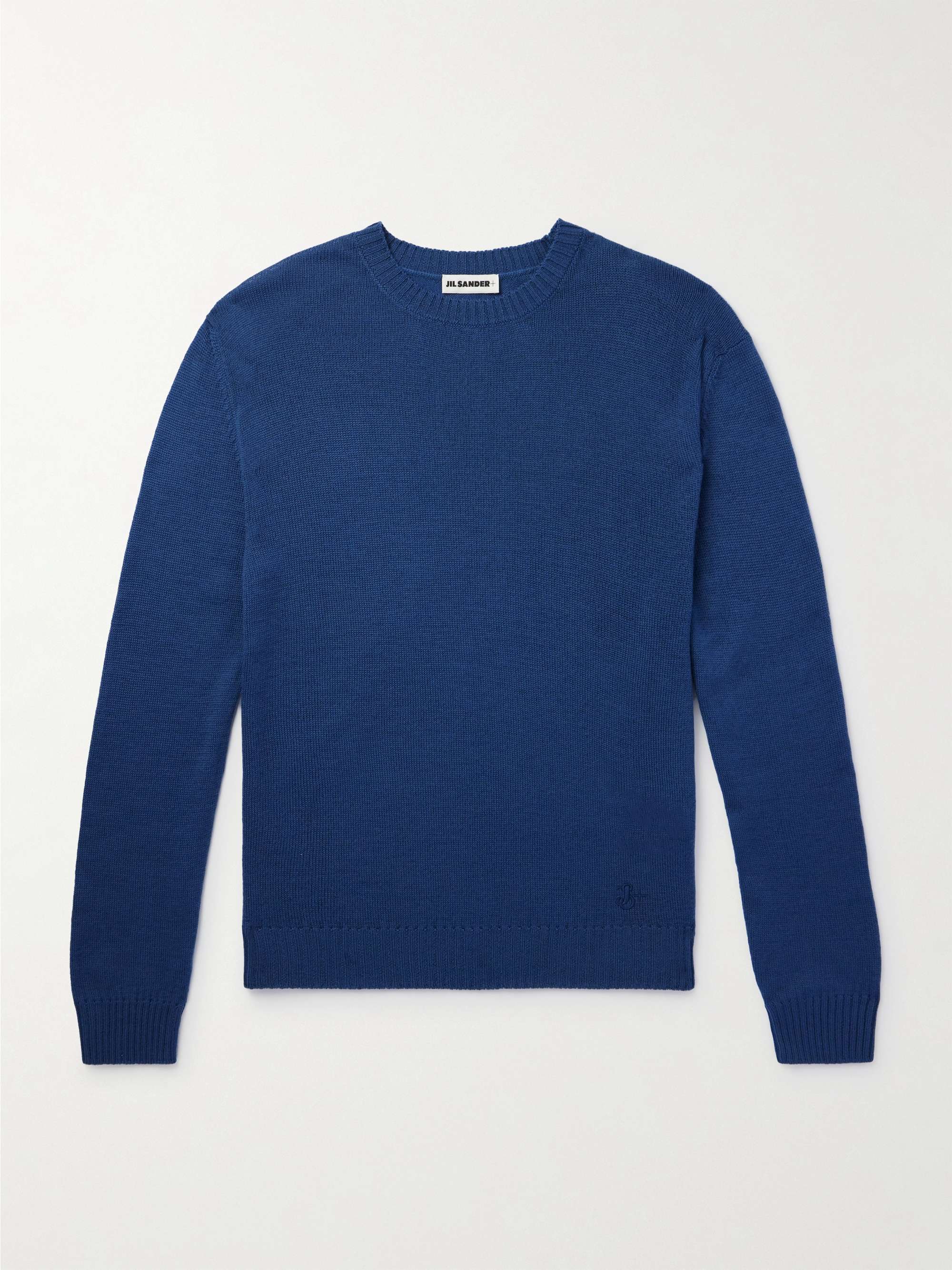 JIL SANDER Logo-Embroidered Wool Sweater for Men | MR PORTER