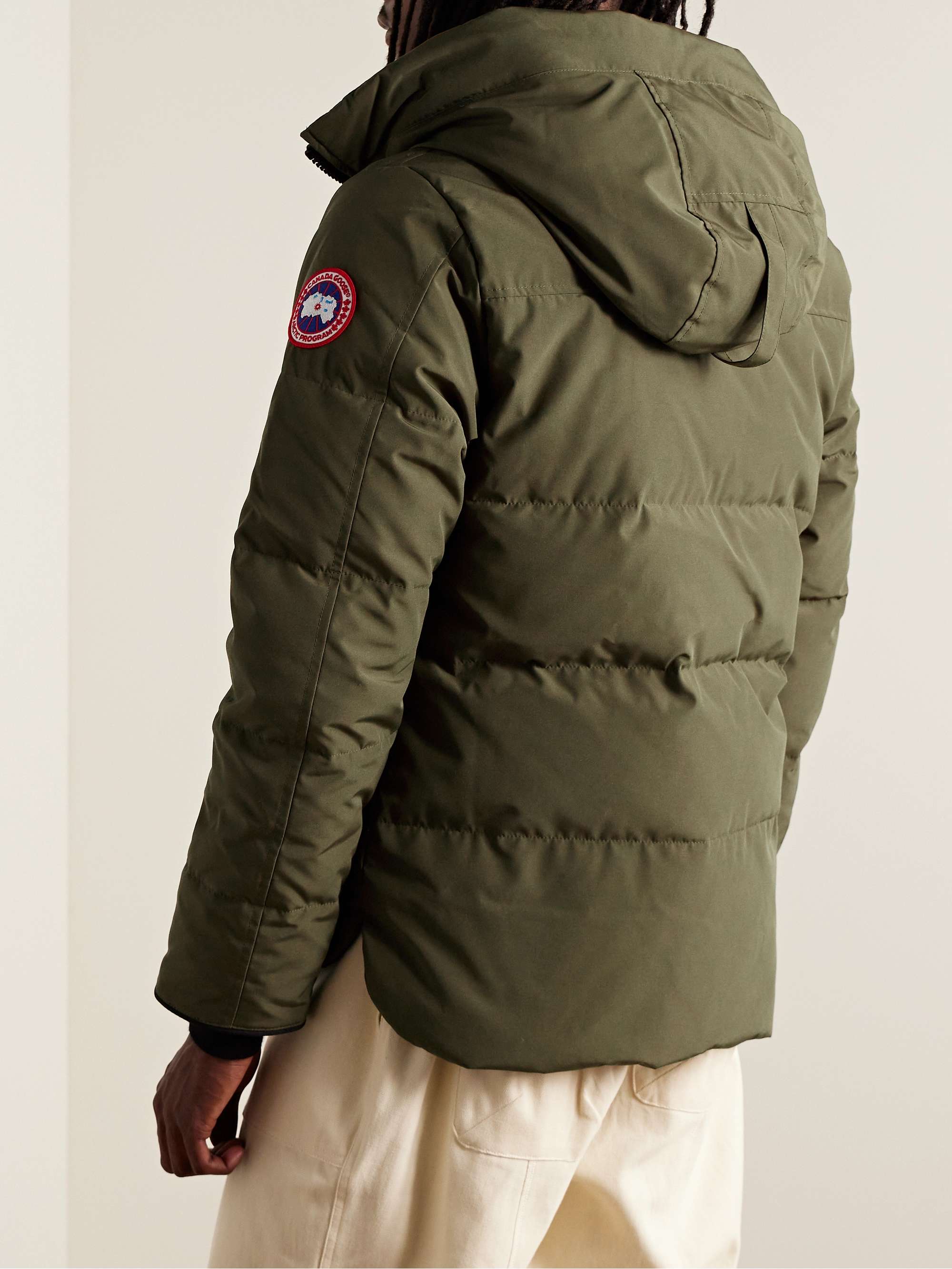 Macmillan Logo Appliqued Quilted Shell Hooded Down Parka