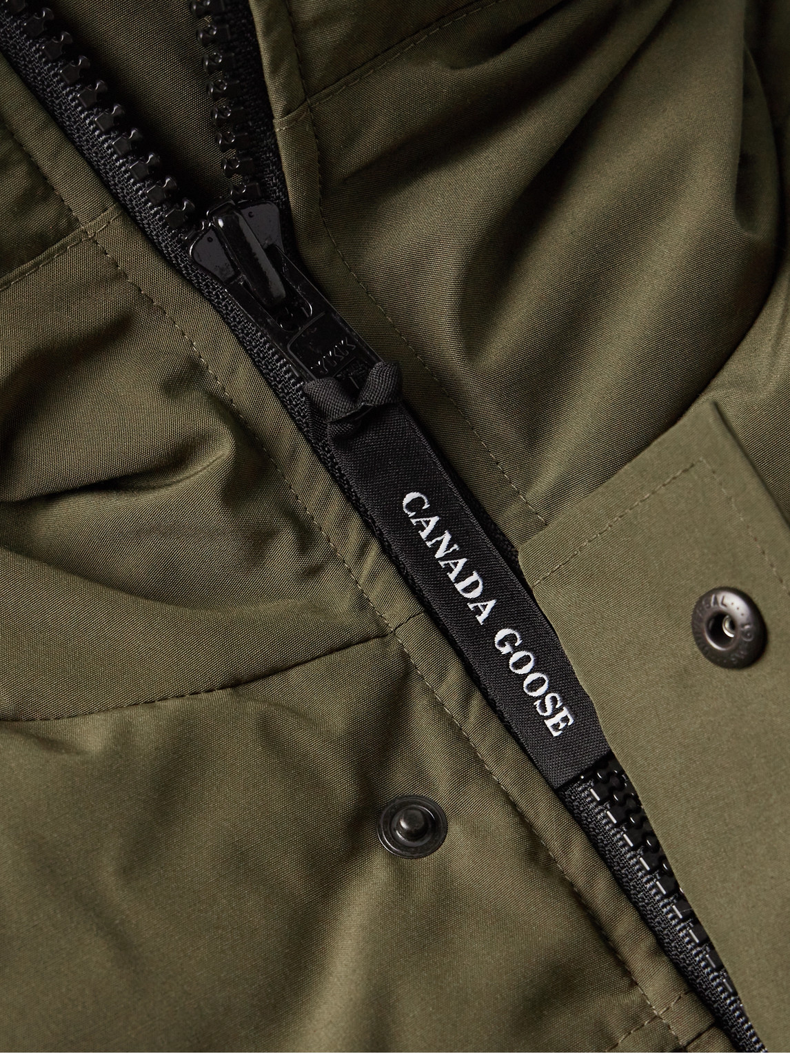 Shop Canada Goose Macmillan Logo-appliquéd Quilted Shell Hooded Down Parka In Green