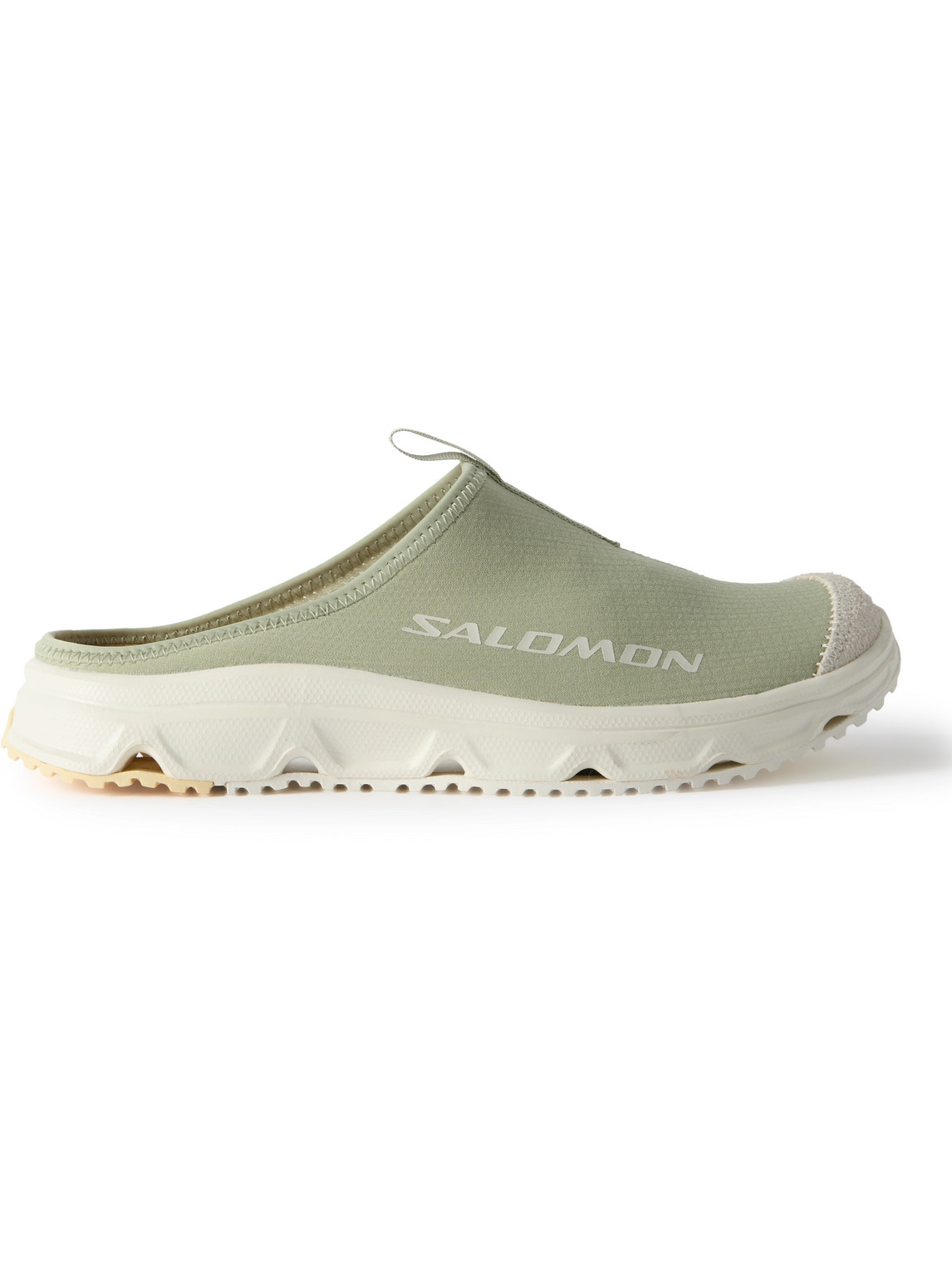 Salomon Rx Slide 3.0 Suede-trimmed Ripstop And Mesh Slip-on Sneakers In Green