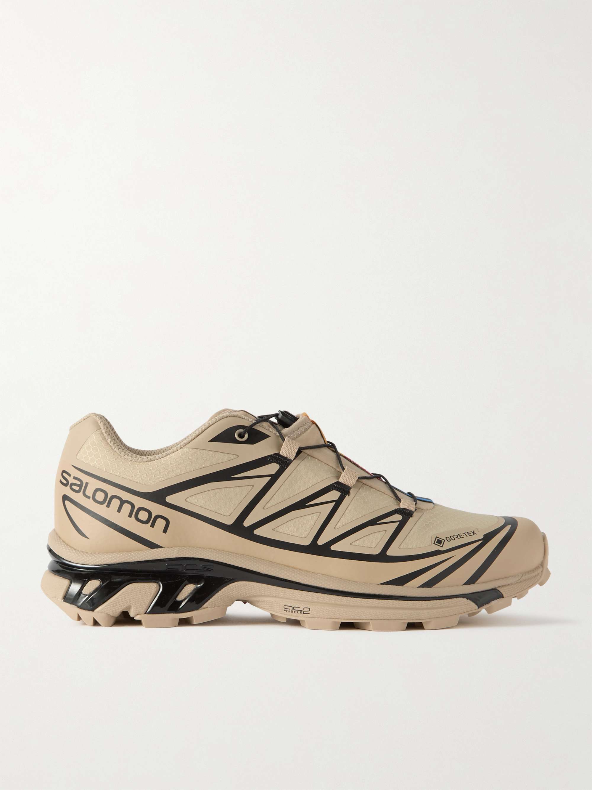 SALOMON XT-6 GORE-TEX® Rubber-Trimmed Mesh Sneakers for Men | MR ...