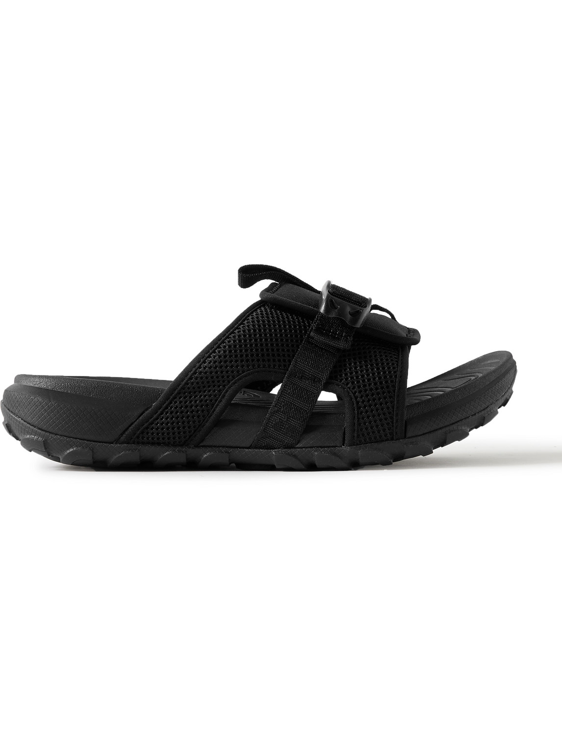 Shop The North Face Explore Camp Canvas, Mesh And Rubber Slides In Black