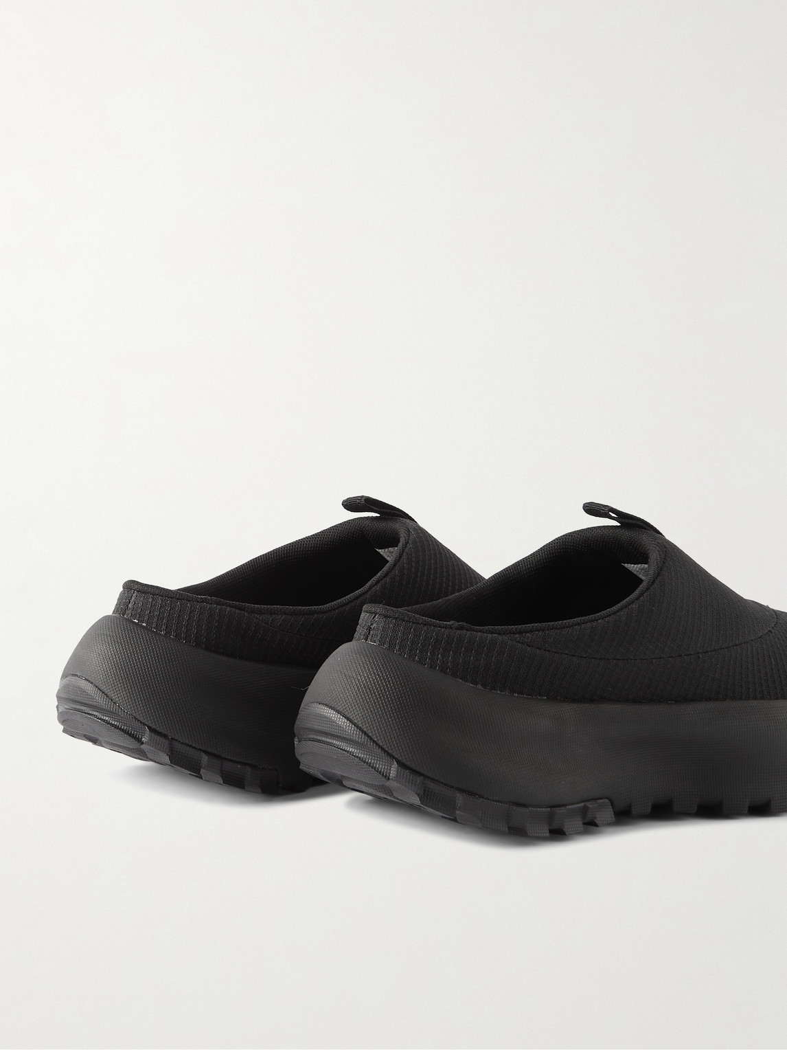 Shop The North Face Never Stop Rubber-trimmed Recycled-ripstop Mules In Black