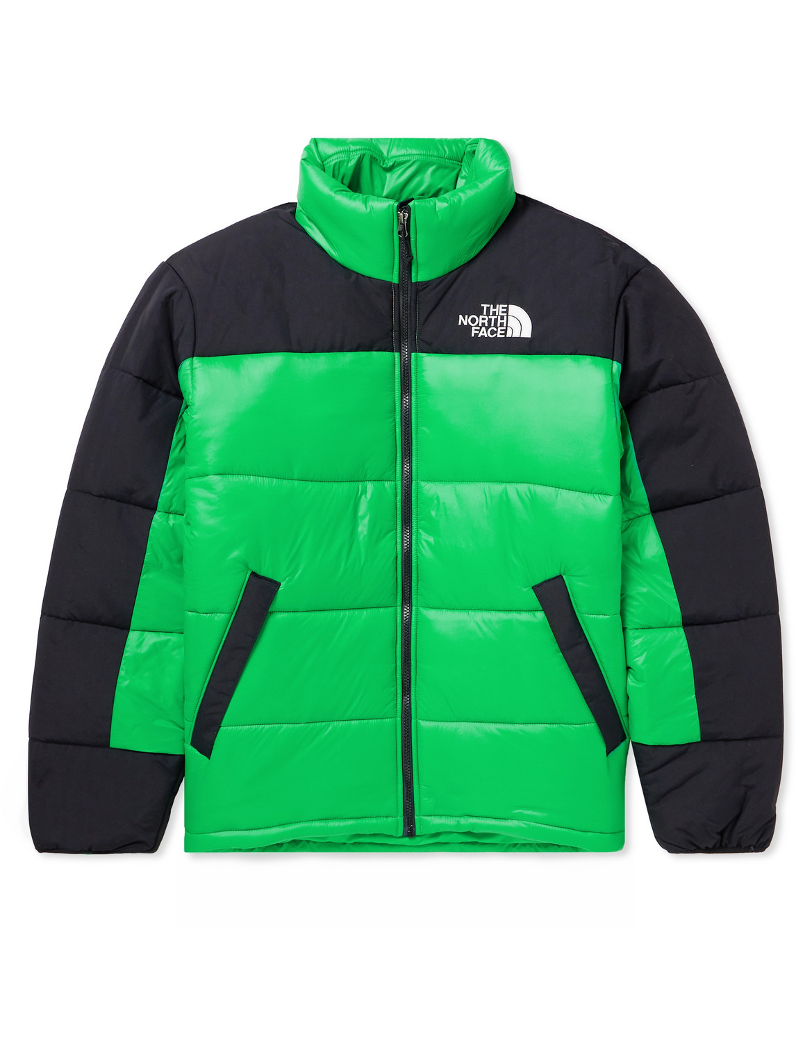 The North Face Himalayan Logo-embroidered Quilted Padded Ripstop And Shell Jacket In Green