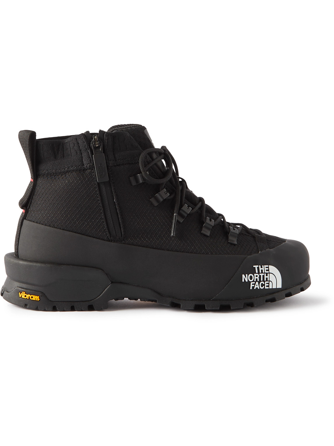 The North Face Glenclyffe Rubber-trimmed Mesh Boots In Black