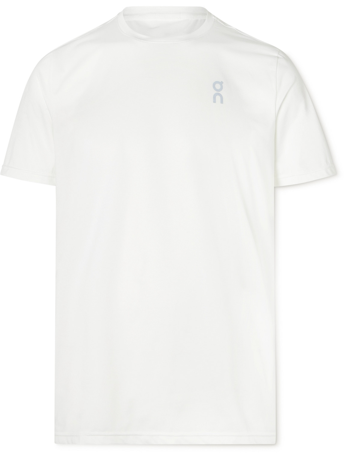 Shop On Core Logo-print Stretch Recycled-jersey T-shirt In White
