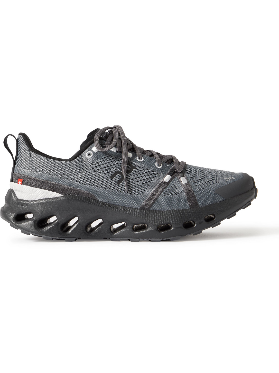 On Cloudsurfer Trail Mesh Trainers In Grey