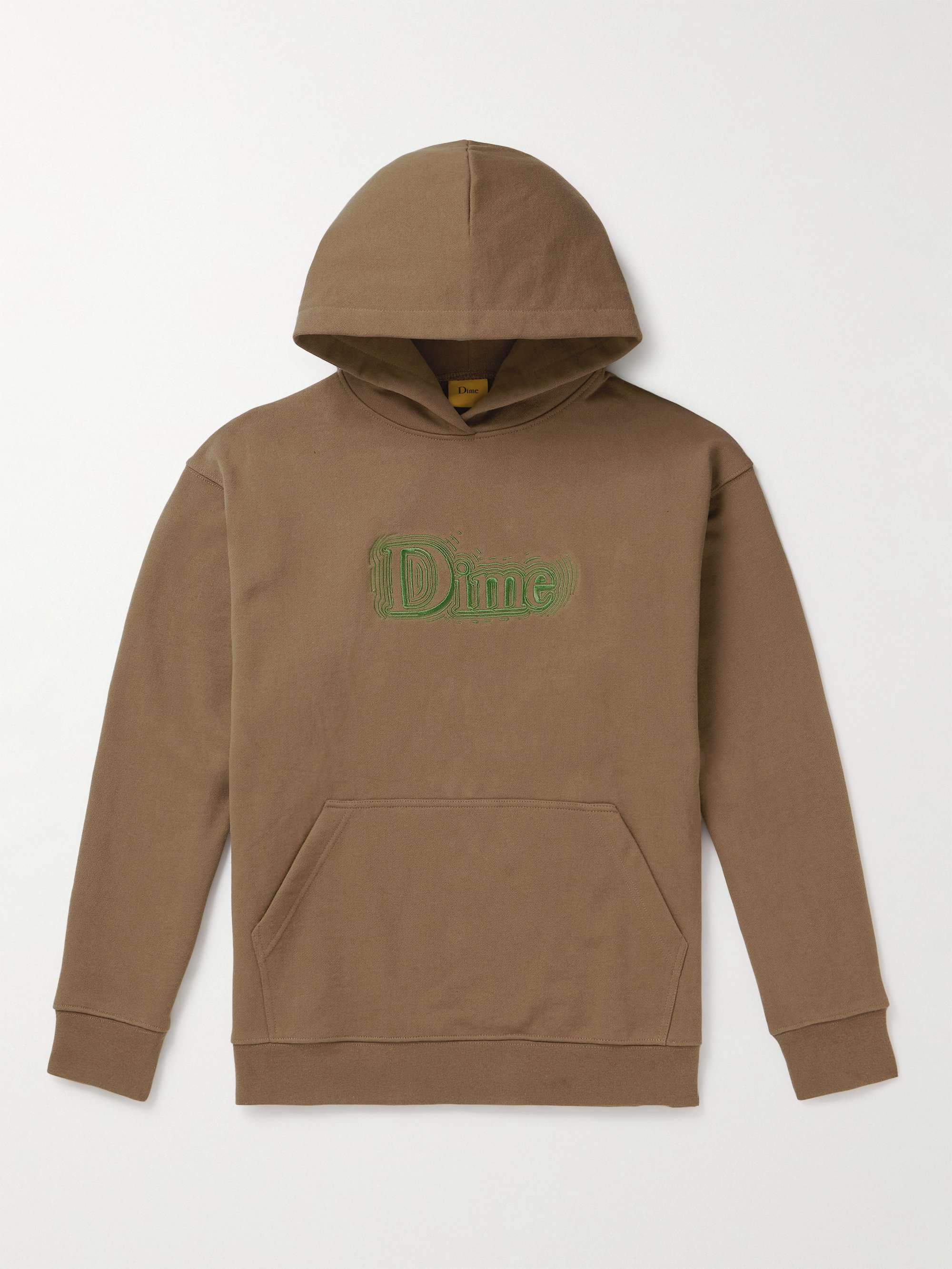 DIME Classic Noize Logo-Embroidered Cotton-Jersey Hoodie for Men | MR PORTER