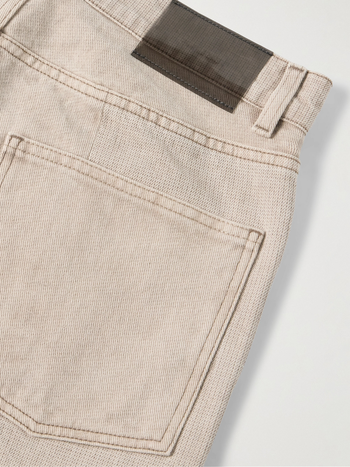 Shop Our Legacy Fatigue Wide-leg Twill-panelled Jeans In Neutrals