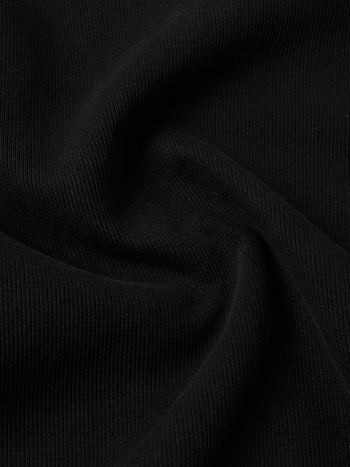 Shop Our Legacy Lad Ribbed Cotton-jersey Half-zip Sweatshirt In Black