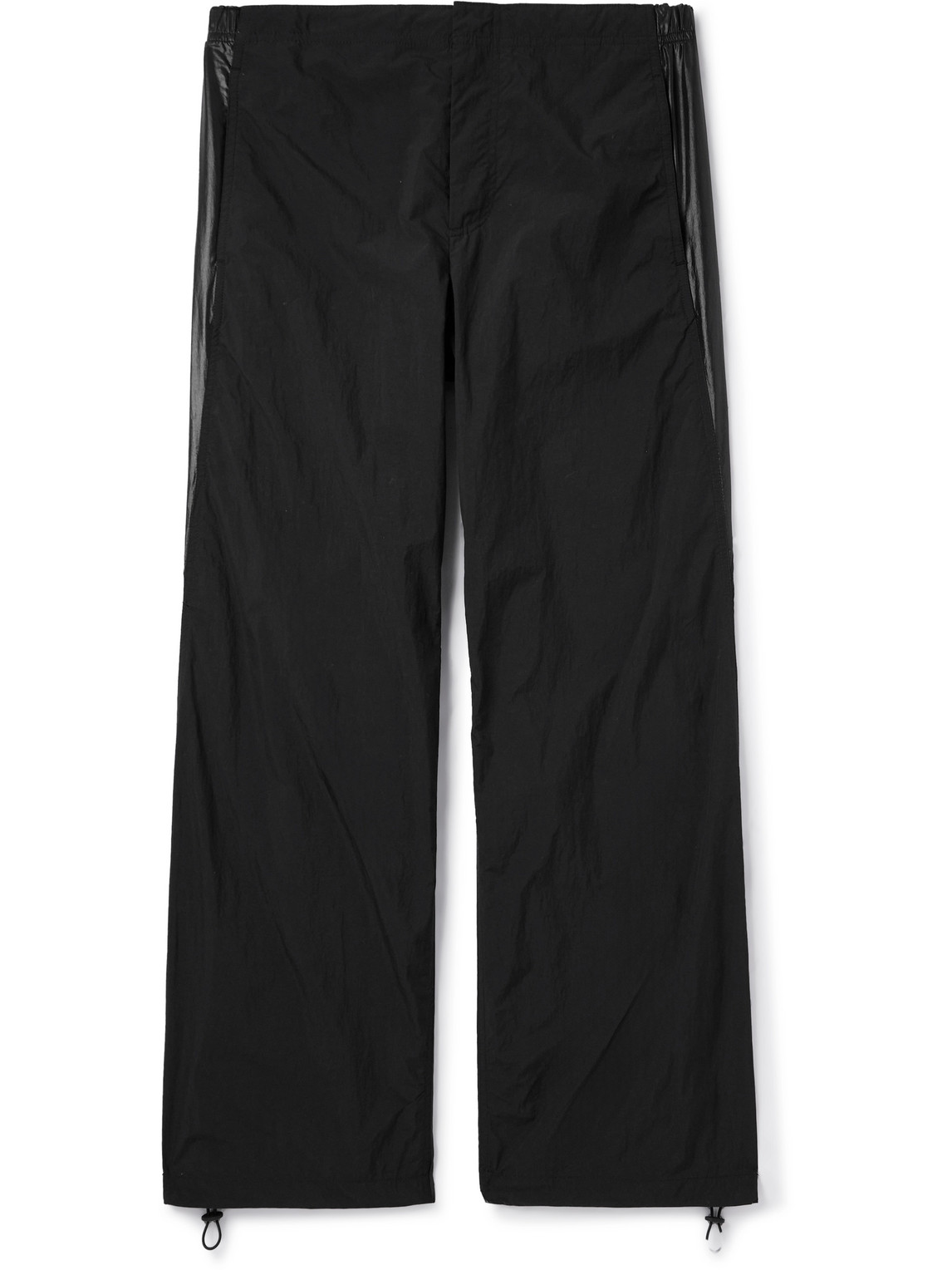 Our Legacy Roam Wide-leg Panelled Shell Trousers In Black