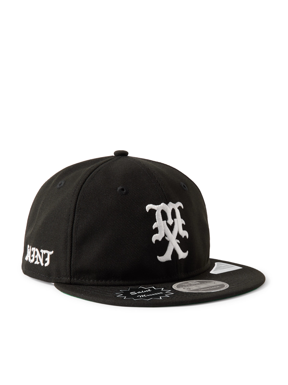Saint Mxxxxxx New Era Logo-embroidered Twill Baseball Cap In Black