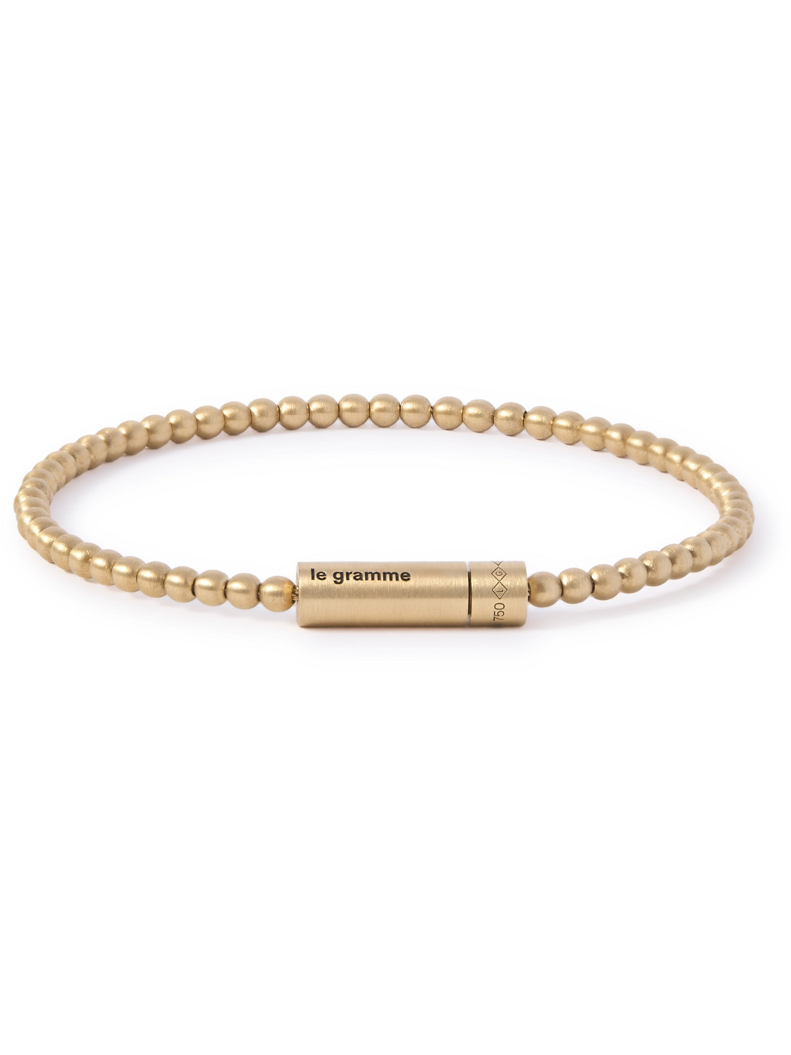 Le Gramme Le 15 18-karat Gold Beaded Bracelet