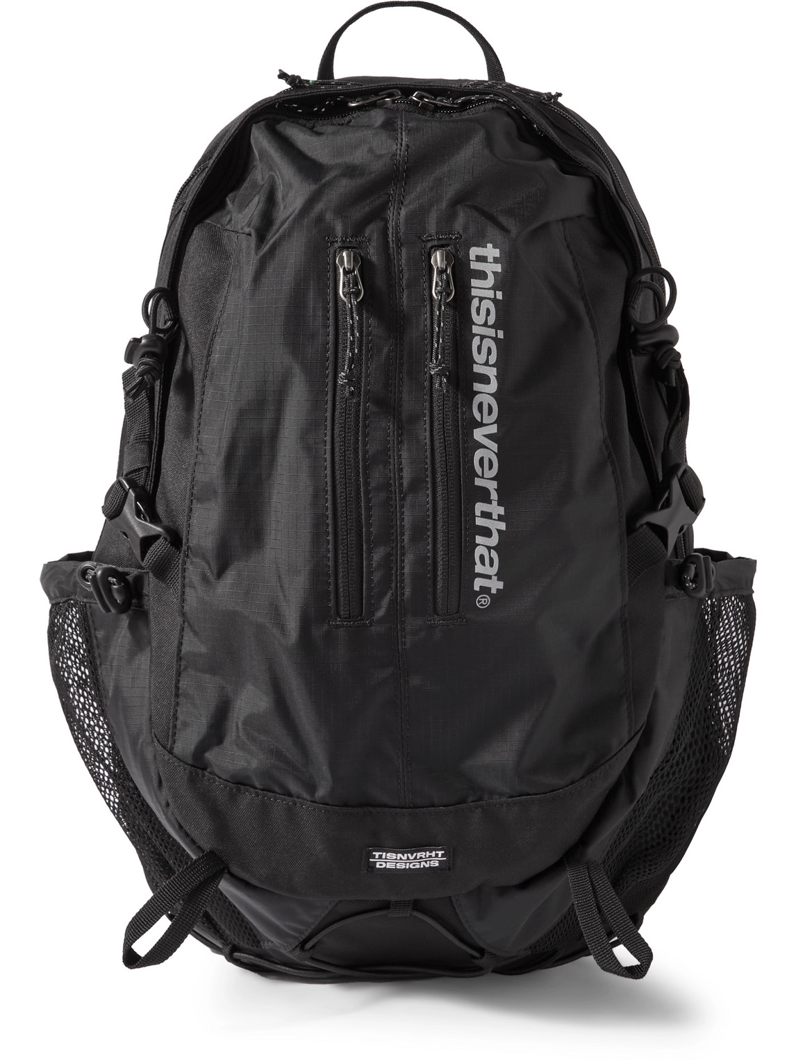 Thisisneverthat Sp 29 Logo-print Cordura® And Canvas Backpack In Black