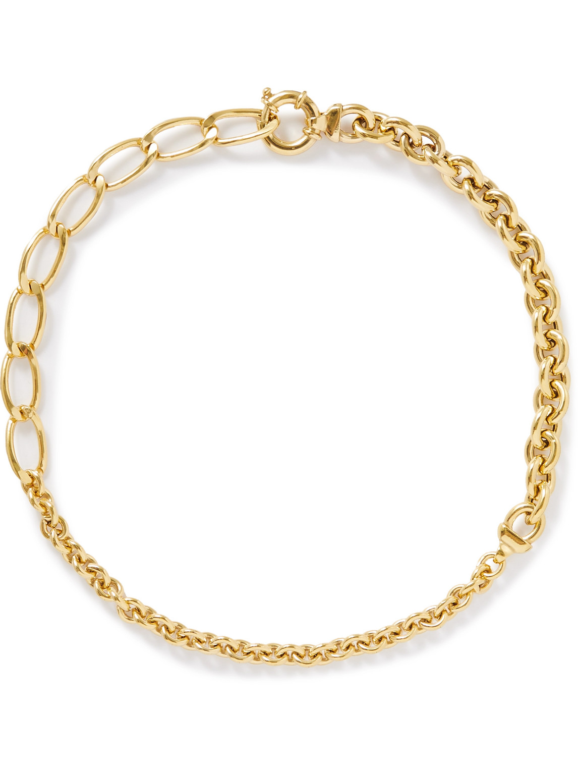 Trilogy 24-Karat Gold-Plated Chain Necklace