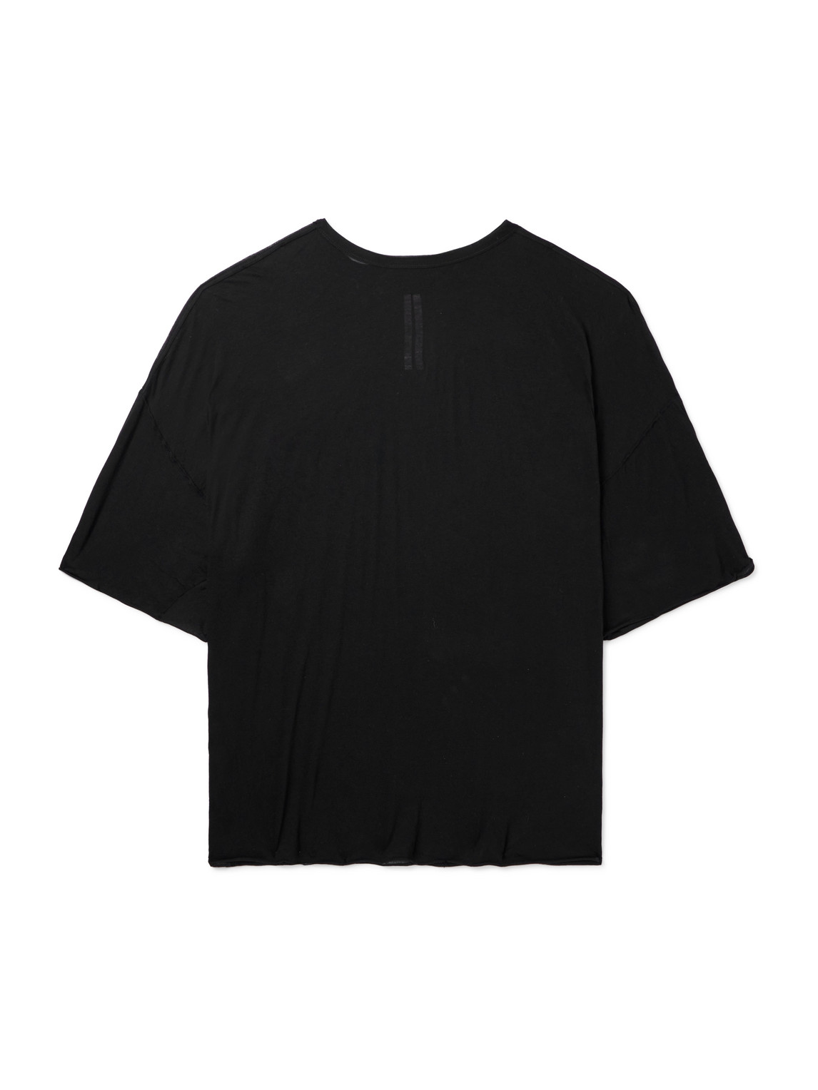 Rick Owens Tommy Oversized Organic Cotton-jersey T-shirt In Black