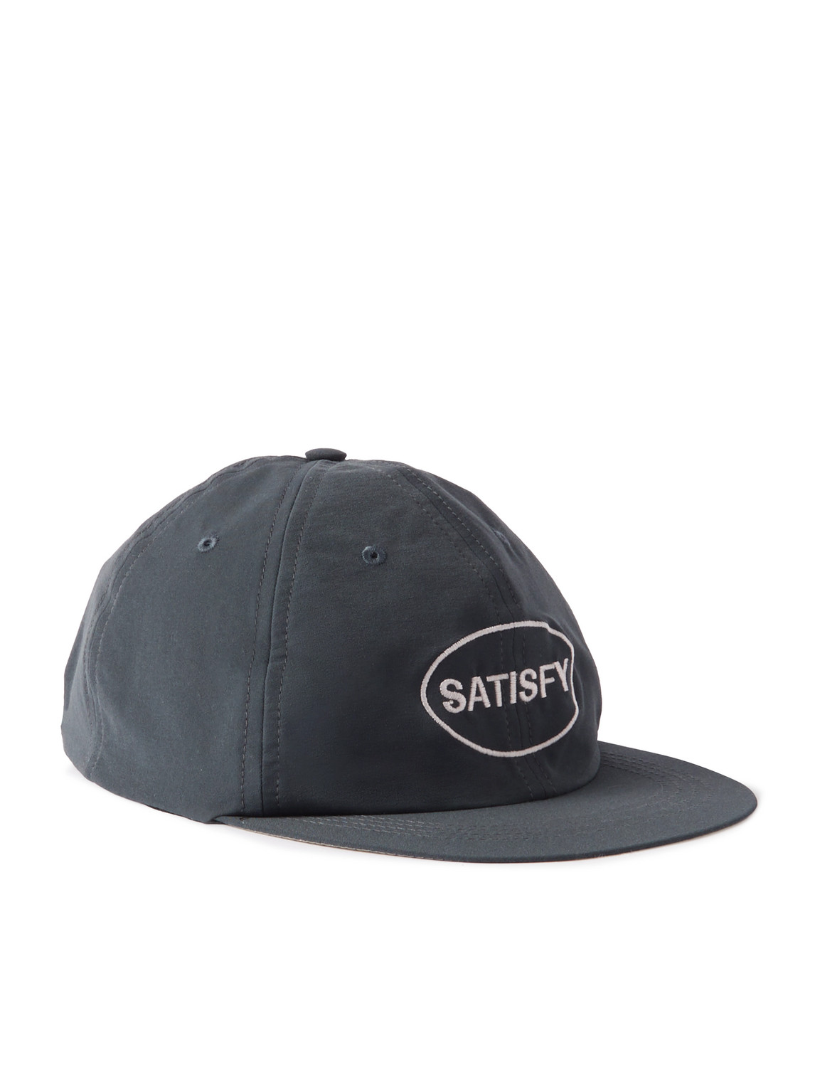 Satisfy Logo-embroidered Peaceshell™ Cap In Gray