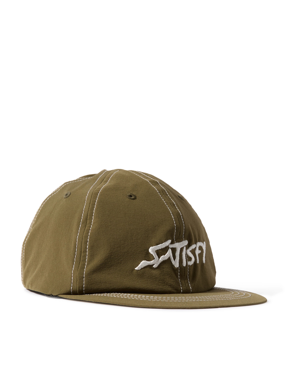 Satisfy Logo-embroidered Peaceshell™ Cap In Green