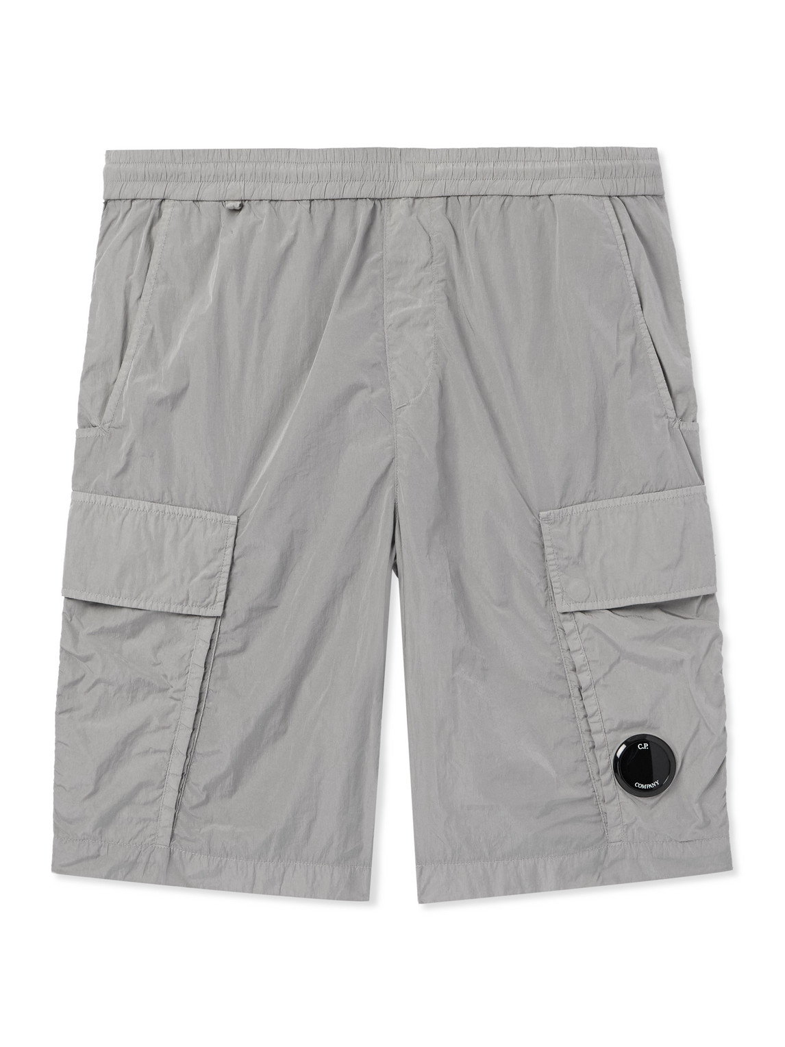 C.p. Company Slim-fit Straight-leg Chrome-r Cargo Shorts In Gray