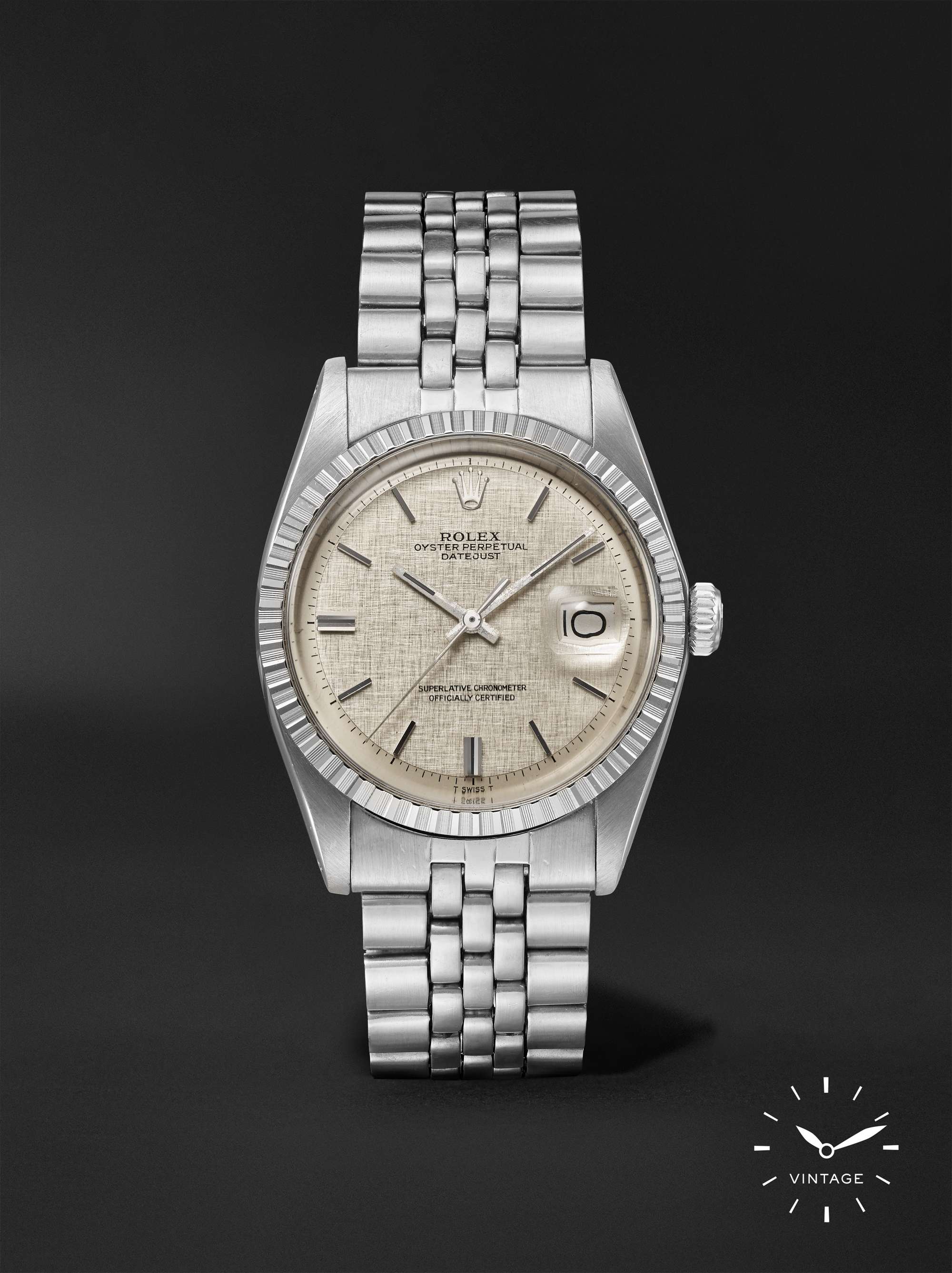 ROLEX Pre-Owned Wind Vintage 1974 Oyster Perpetual Datejust Automatic  Chronometer 36mm Oystersteel Watch, Ref. No. 1603 for Men | MR PORTER