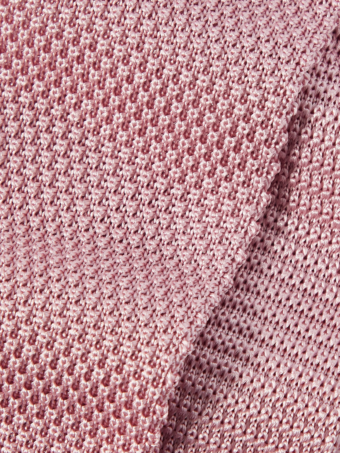 Shop Brunello Cucinelli 6cm Knitted Silk Tie In Pink