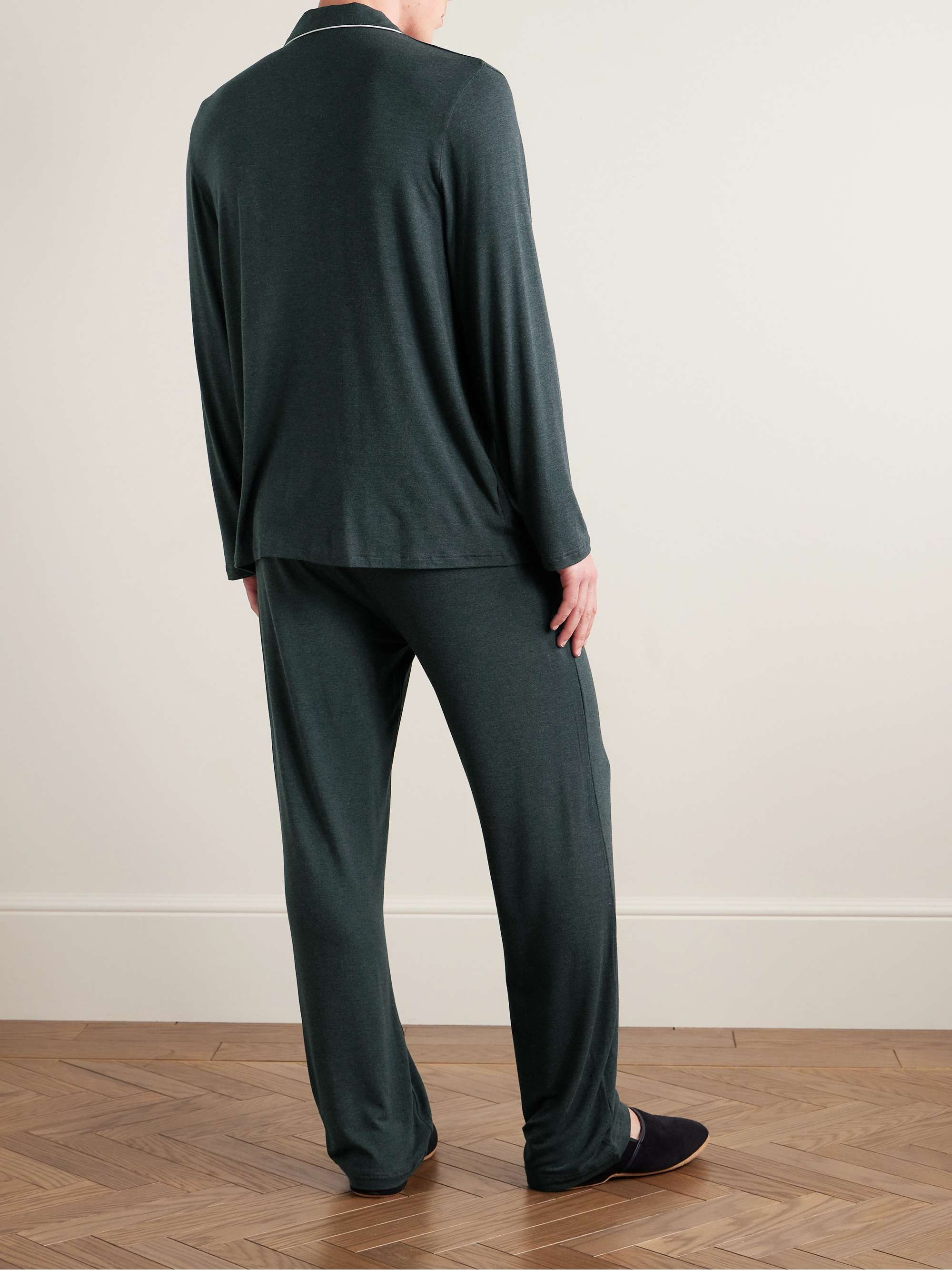 DEREK ROSE Marlowe Pyjama aus Stretch-MicroModal®-Jersey