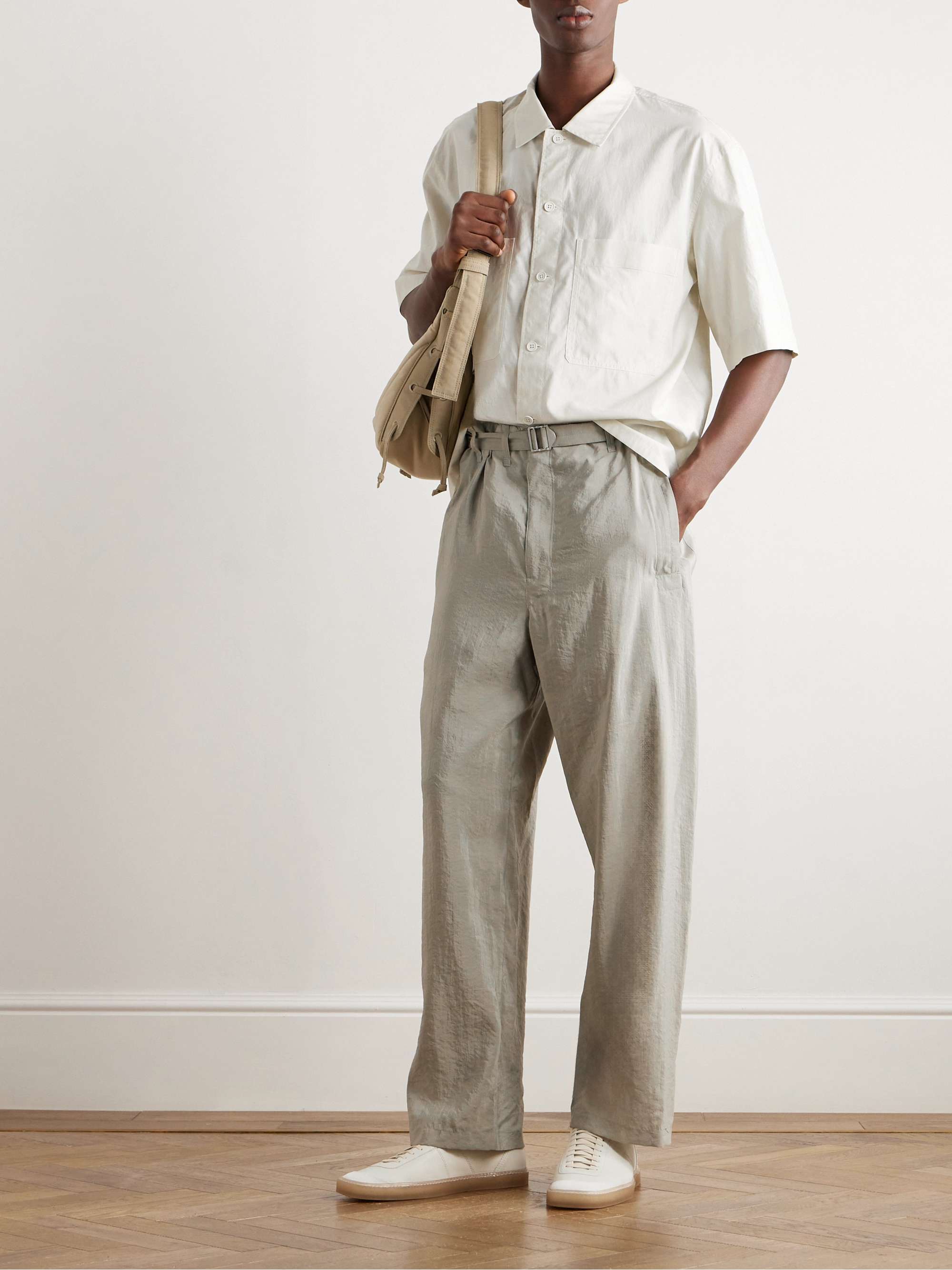 LEMAIRE White Straight Trousers