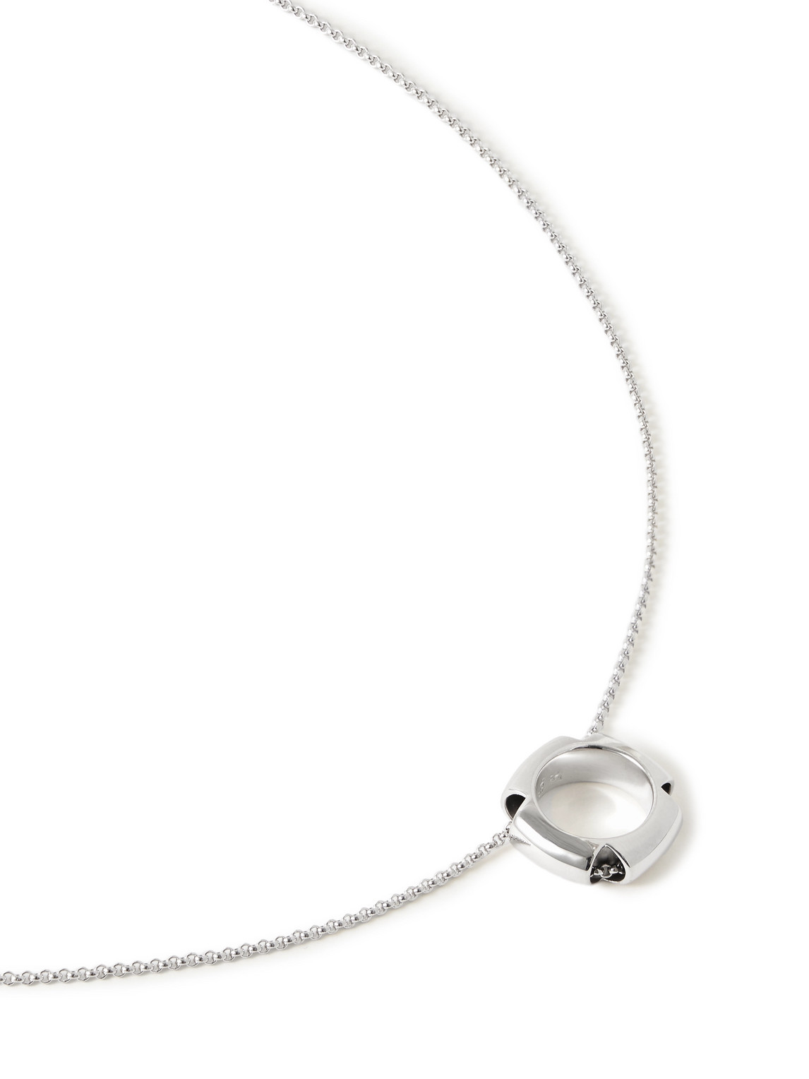 Tom Wood Kimberlitt Rhodium-plated Recycled-sterling Silver Necklace In Metallic