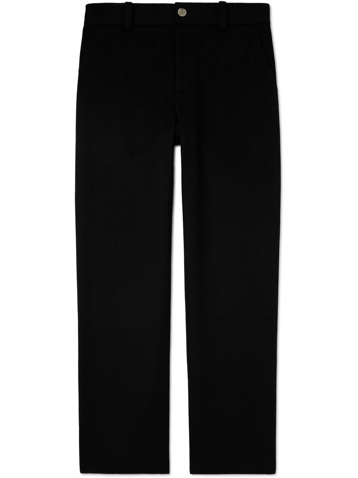 THE ELDER STATESMAN STRAIGHT-LEG WOOL AND CASHMERE-BLEND TROUSERS