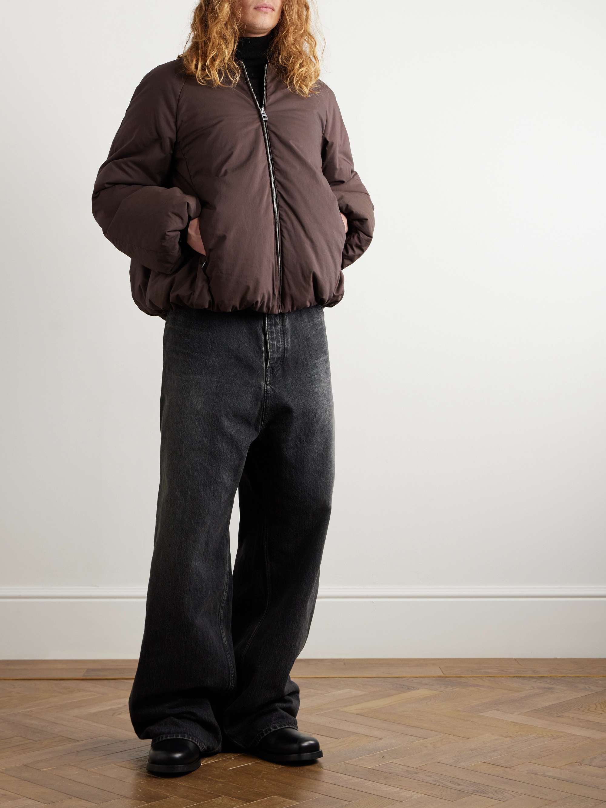 LOEWE Padded Cotton-Blend Shell Bomber Jacket for Men | MR PORTER