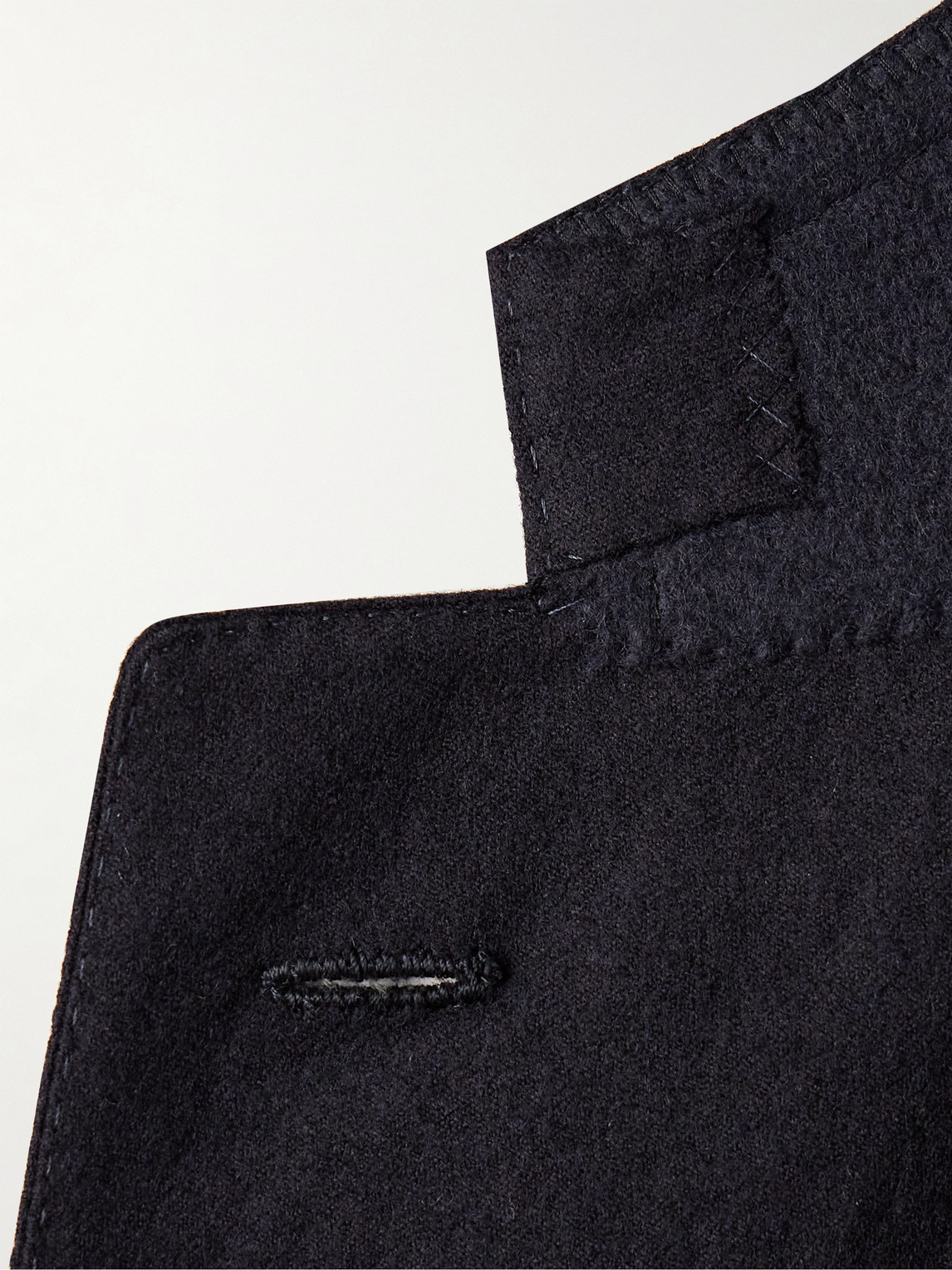 Shop Saman Amel Wool And Cashmere-blend Felt Suit Jacket In Blue