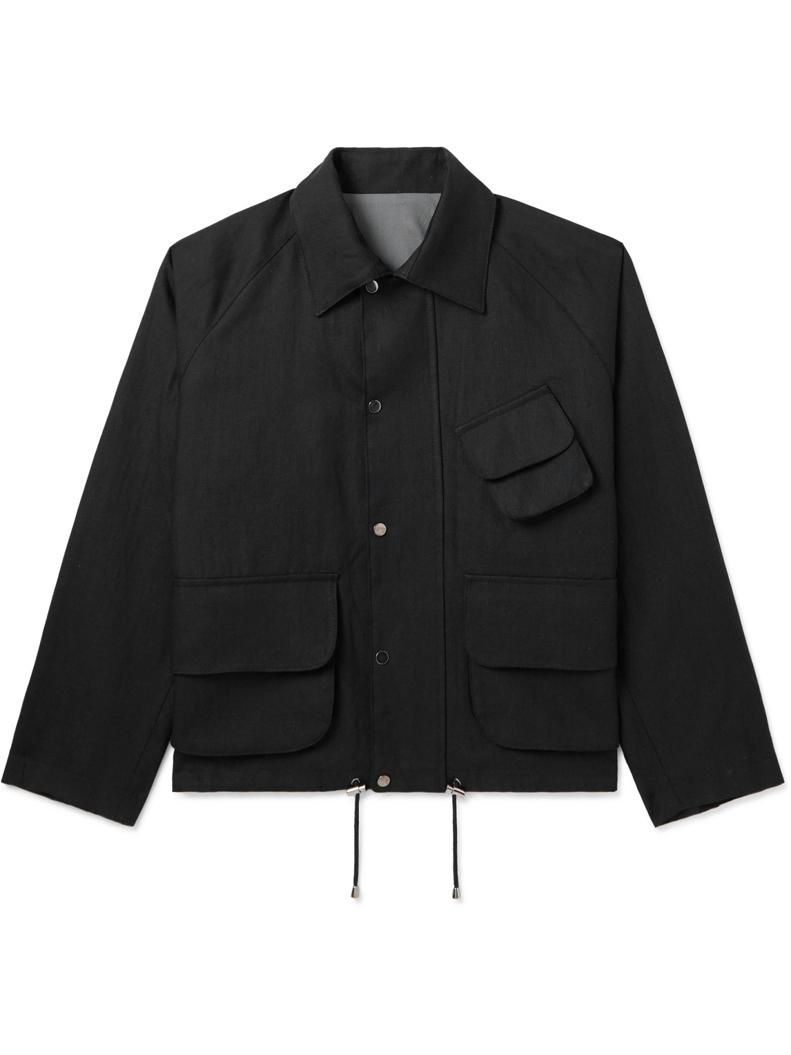 Stòffa Linen Jacket In Black