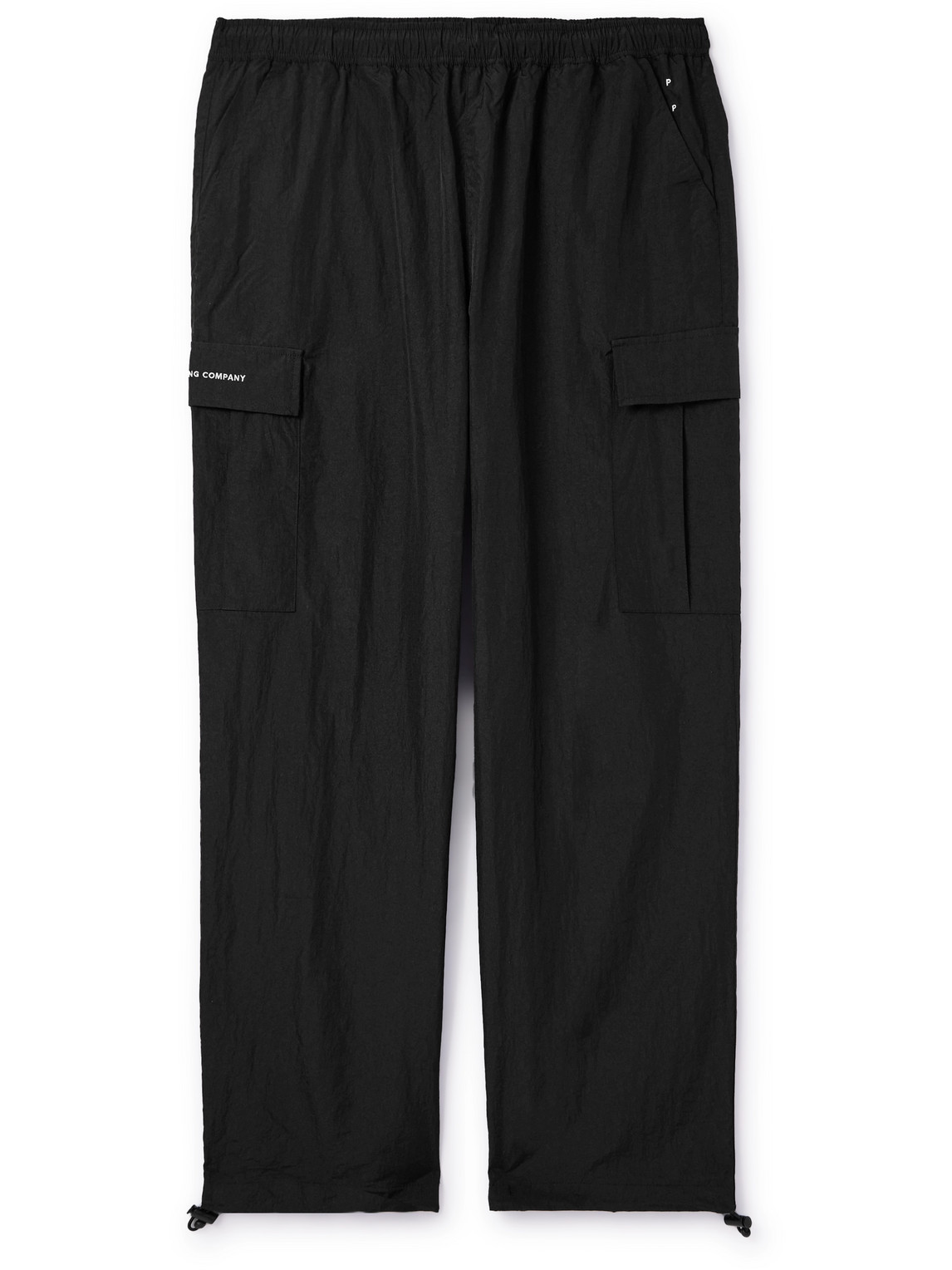 Pop Trading Company Shell Cargo Trousers In Black