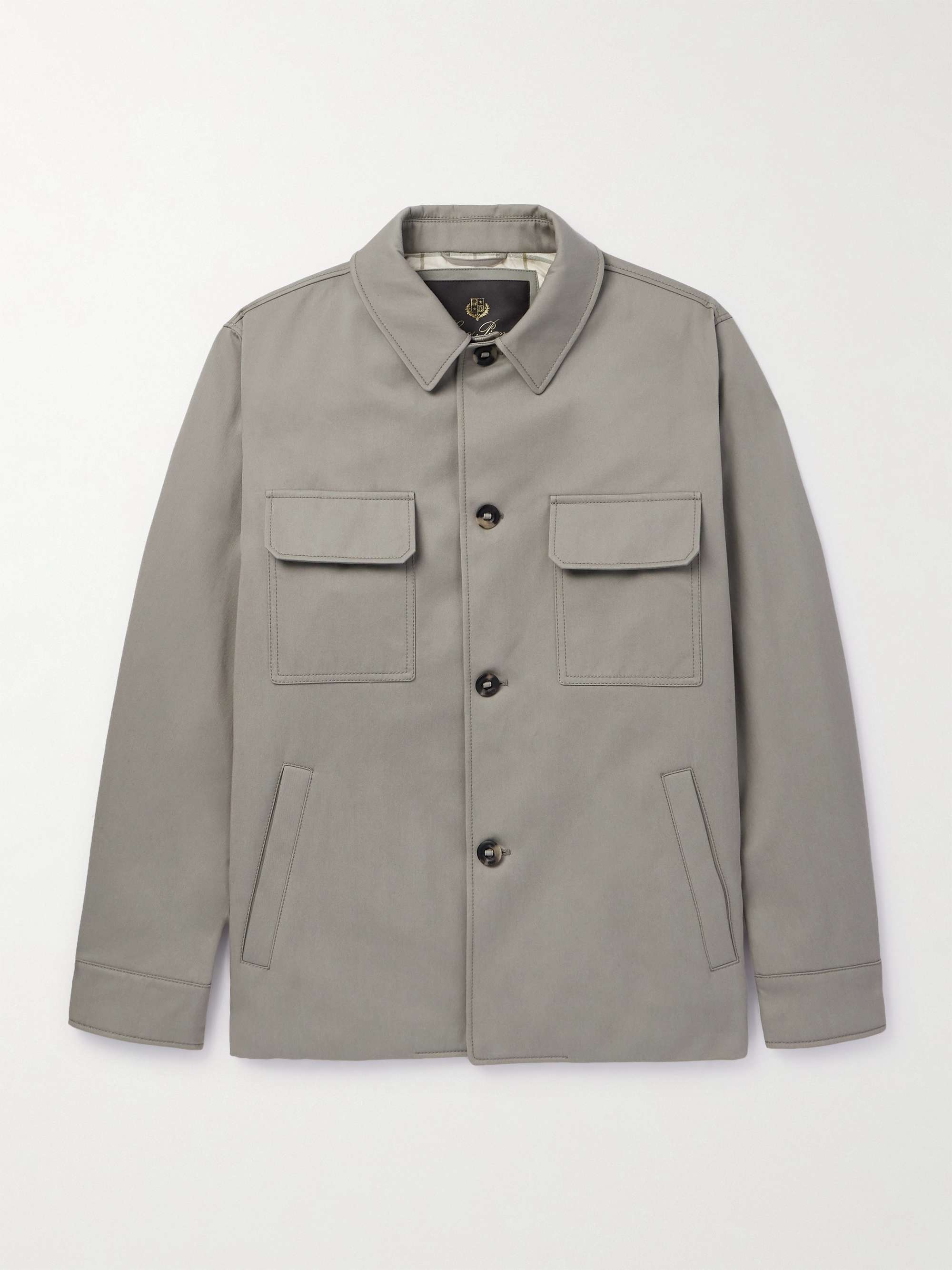 Cotton and Linen-Blend Twill Shirt Jacket