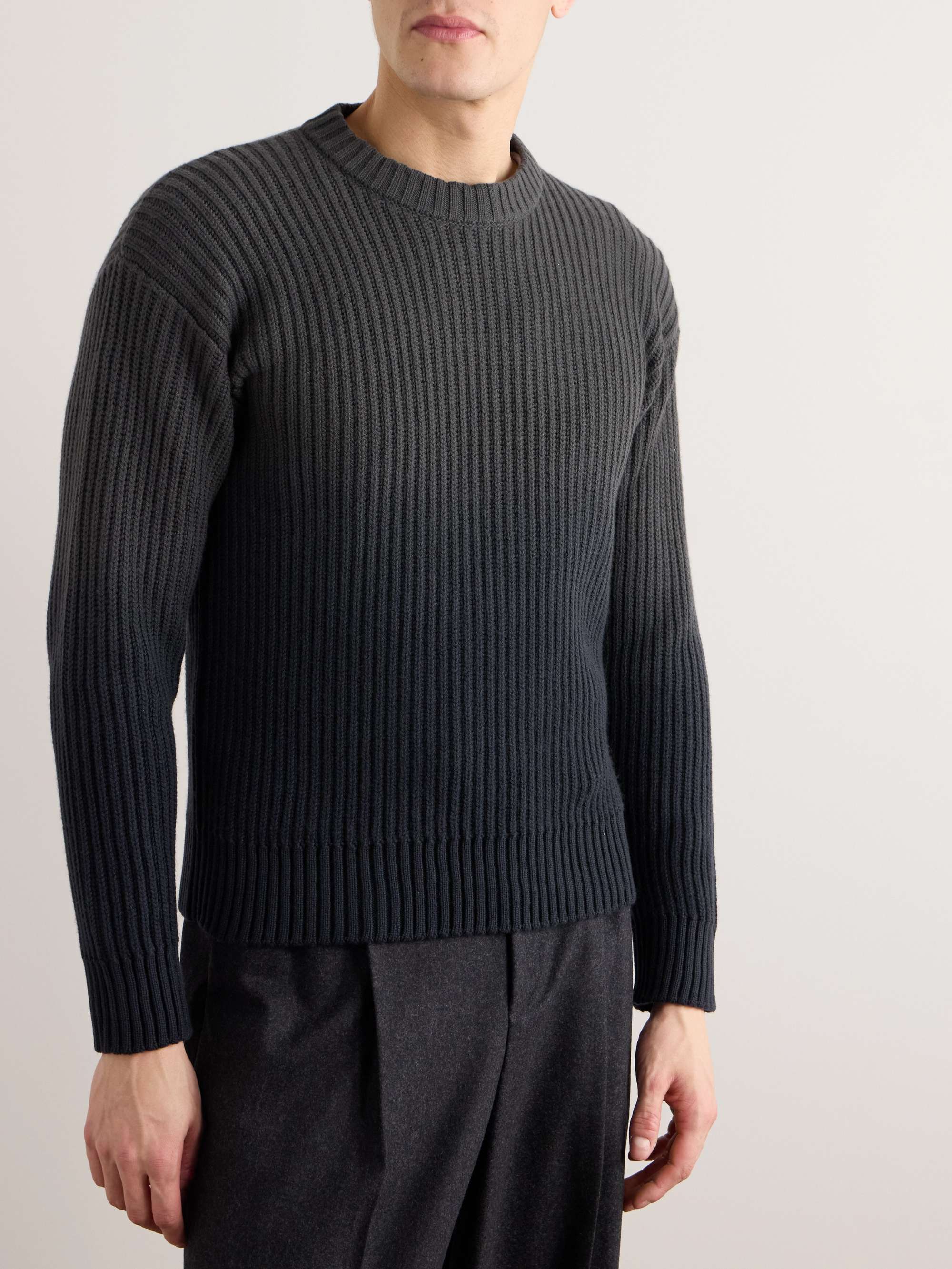LORO PIANA Yugen Dégradé Ribbed Cashmere Sweater for Men | MR PORTER