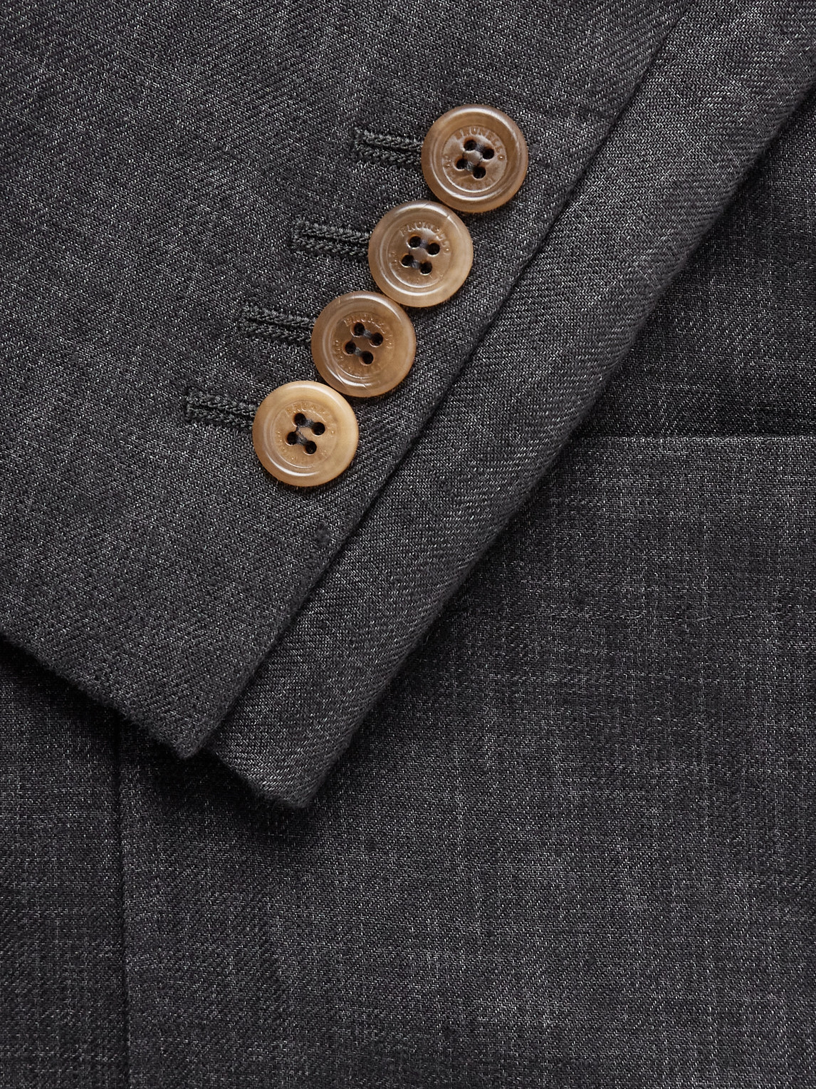 Shop Brunello Cucinelli Linen Suit Jacket In Gray