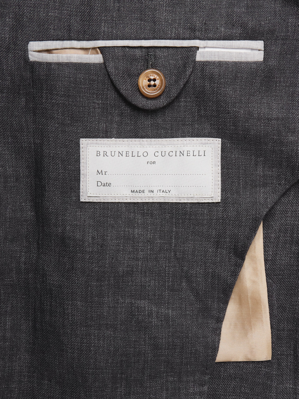Shop Brunello Cucinelli Linen Suit Jacket In Gray