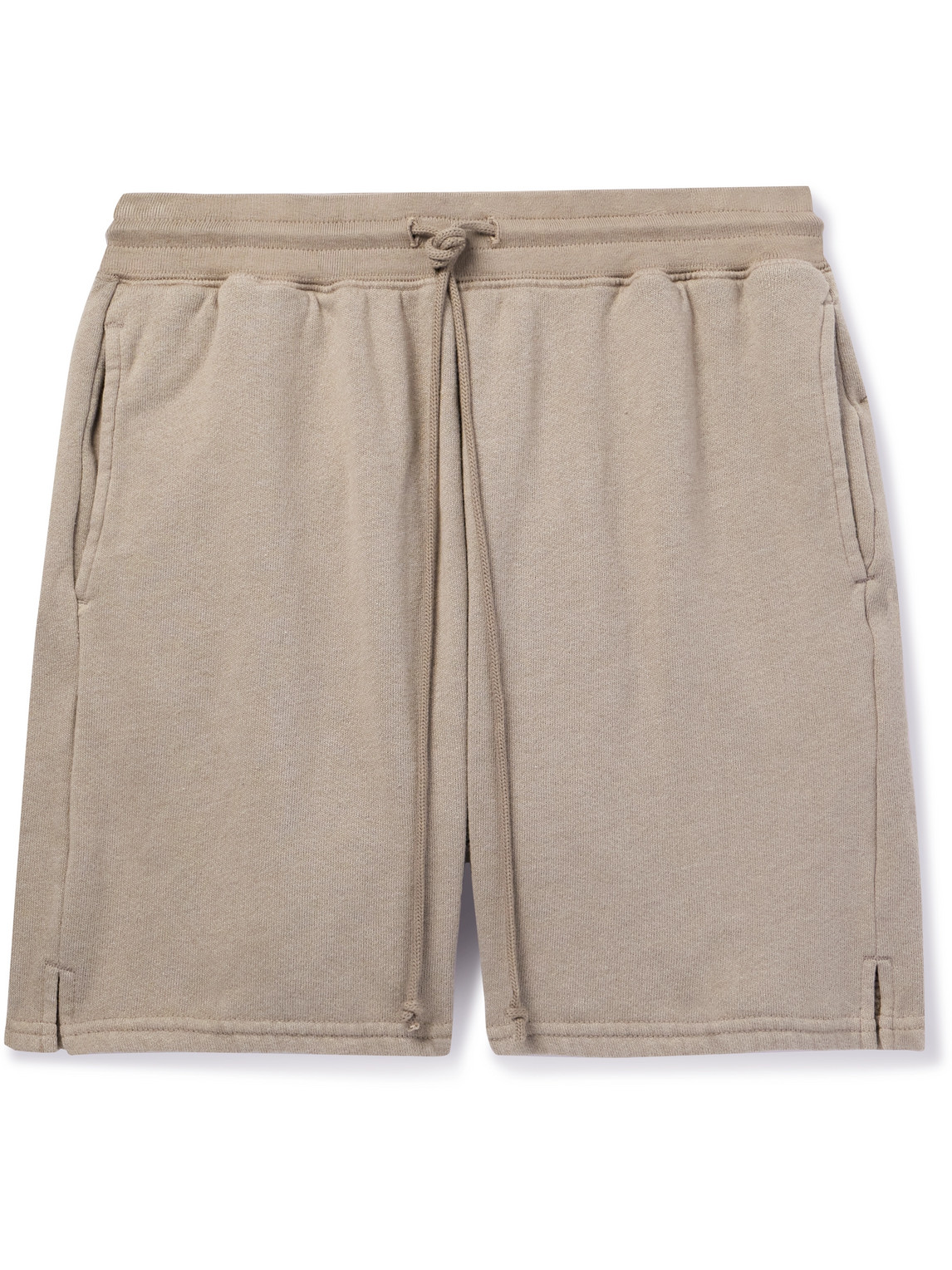 John Elliott Cotton-blend Jersey Shorts In Brown
