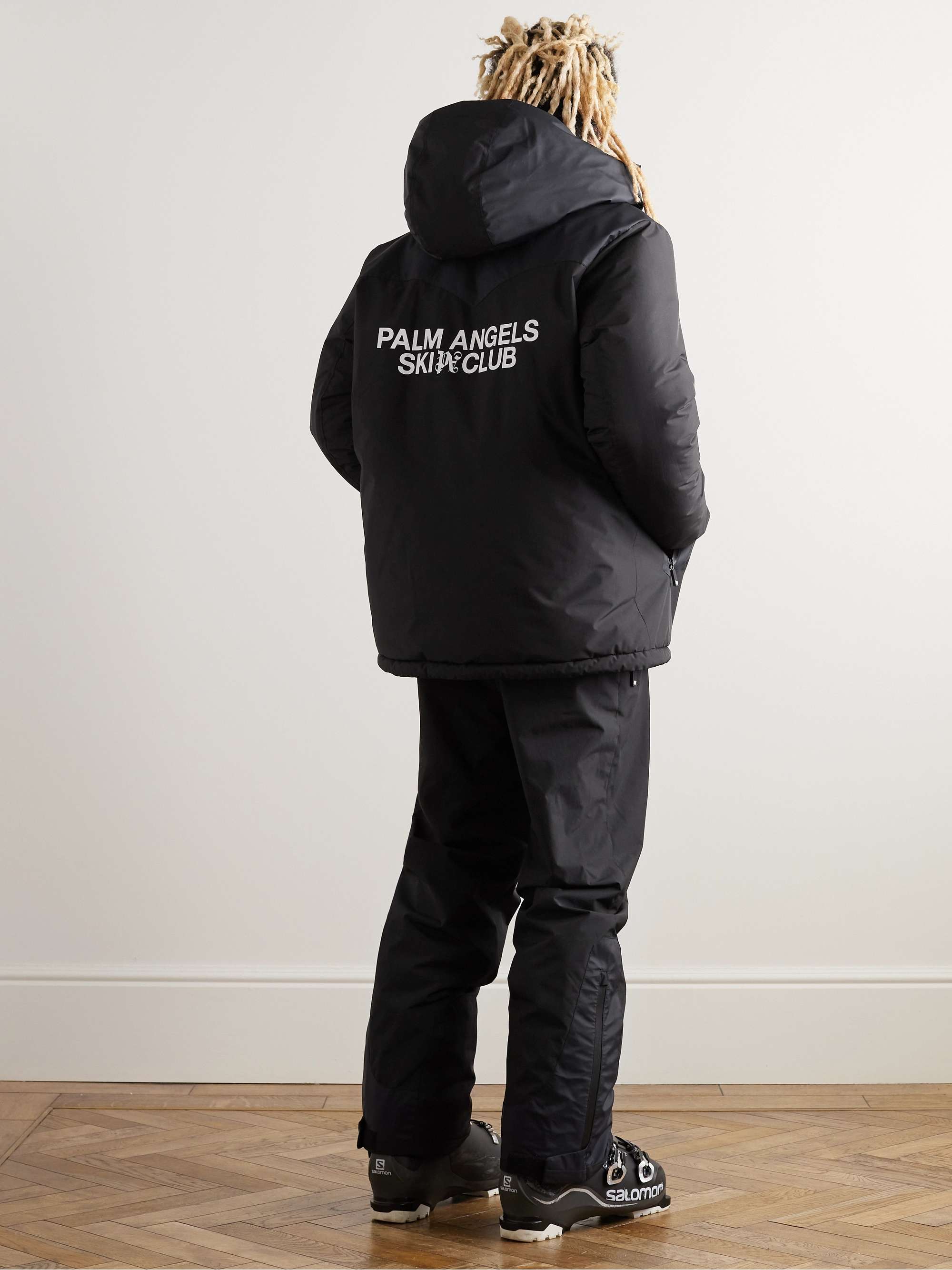 PALM ANGELS Logo-Appliquéd Padded Ripstop and Shell Hooded Ski Jacket for  Men | MR PORTER
