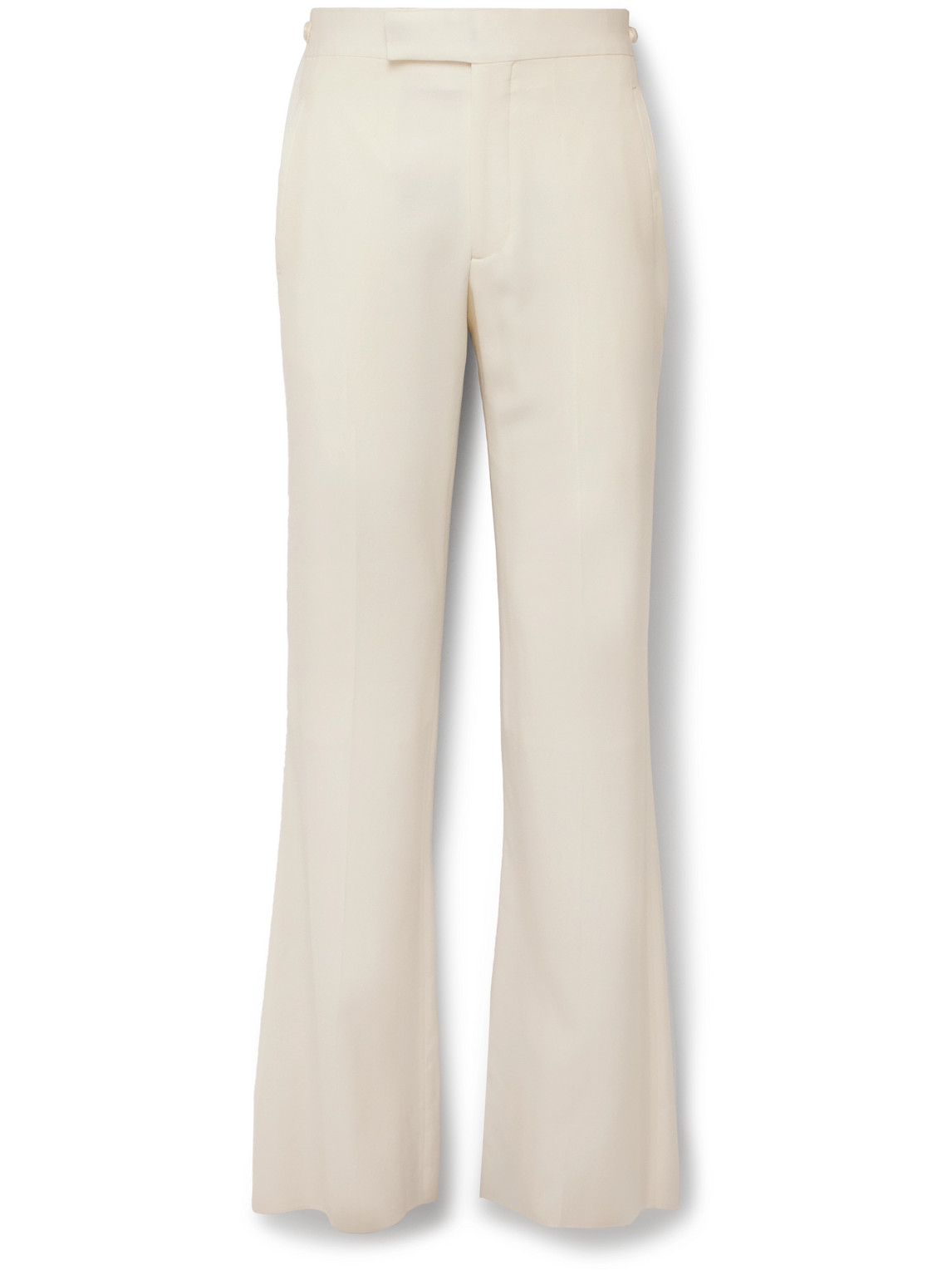 Gabriela Hearst Vista Bootcut Wool-twill Suit Trousers In Neutrals