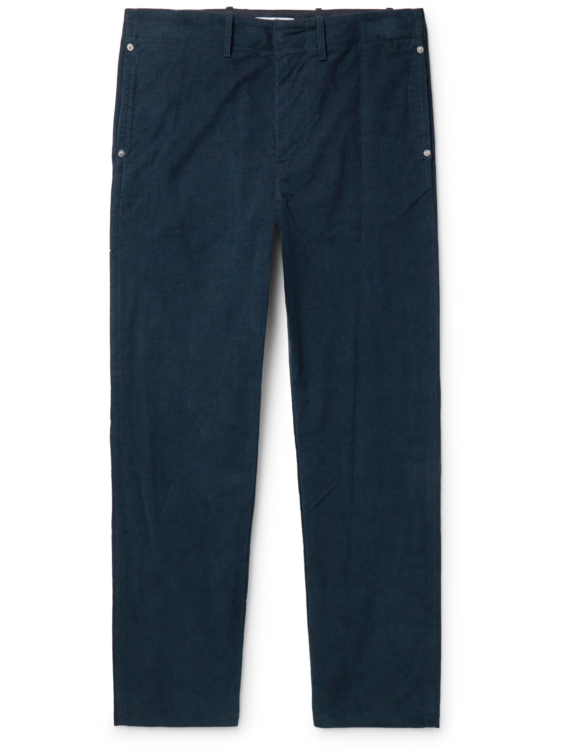 Gabriela Hearst Rhys Straight-leg Cotton-corduroy Trousers In Blue