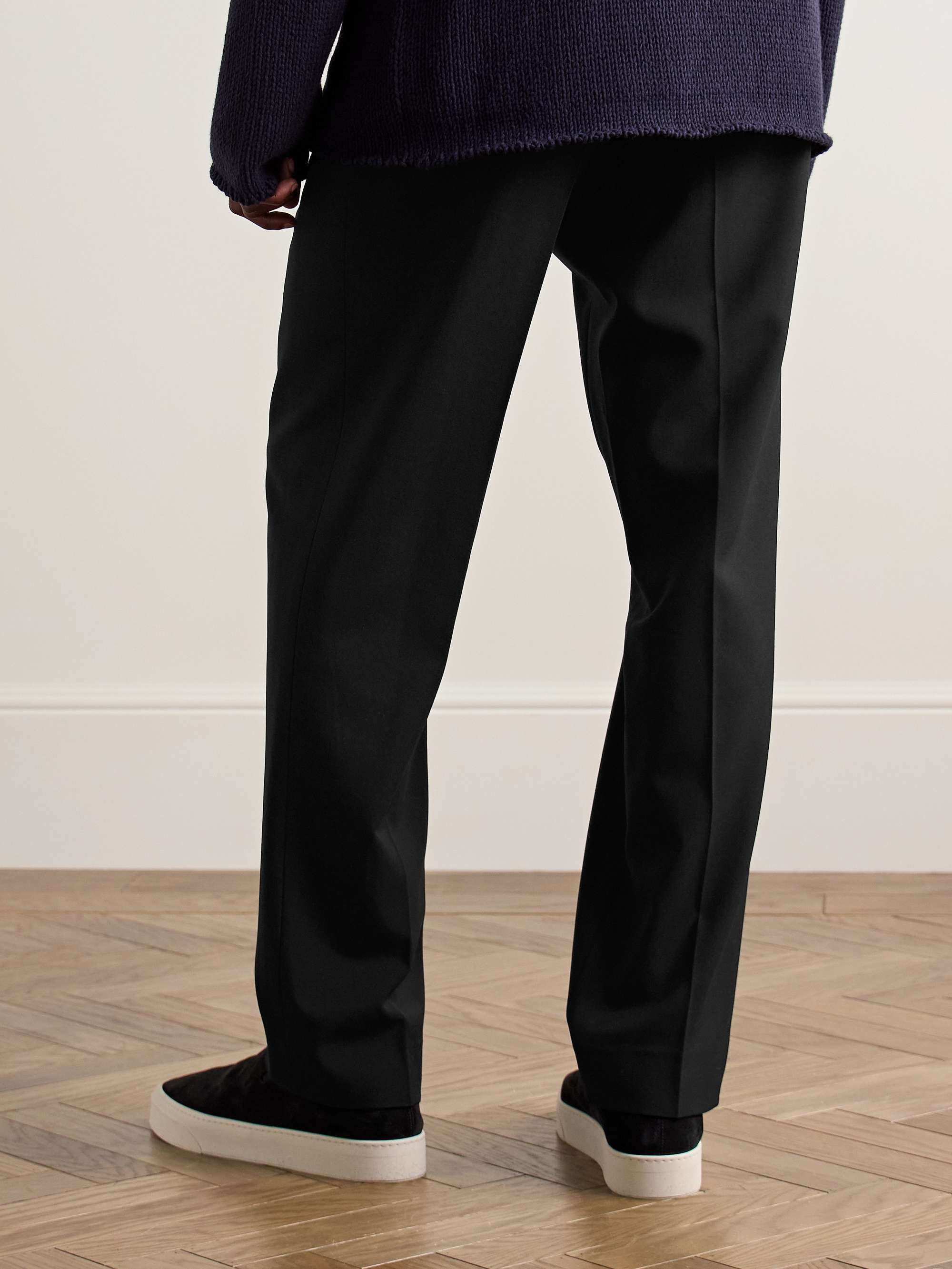 THE ROW Elijah Straight-Leg Wool-Twill Trousers for Men | MR PORTER