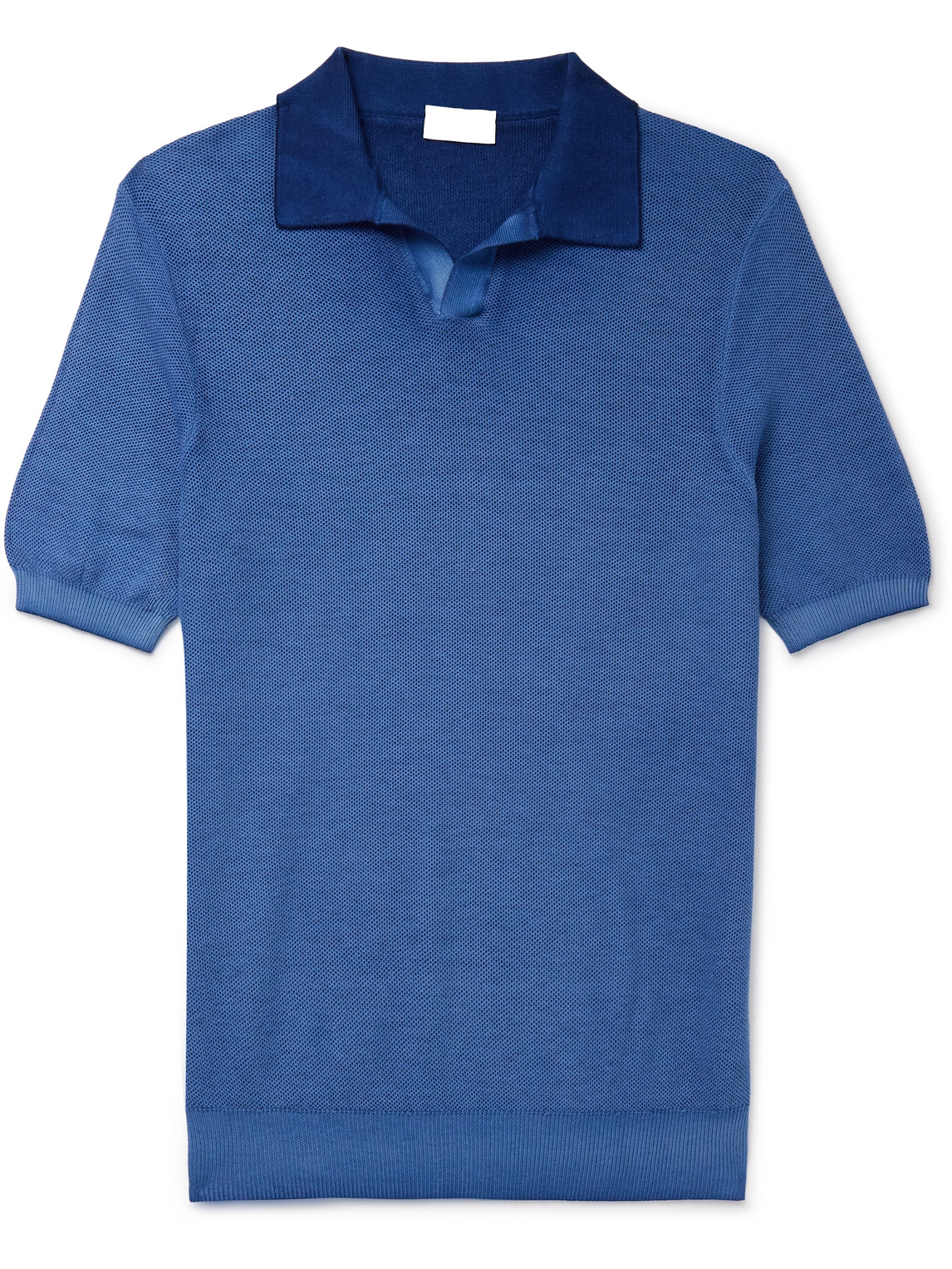 Altea Slim-fit Cotton-piqué Polo Shirt In Blue