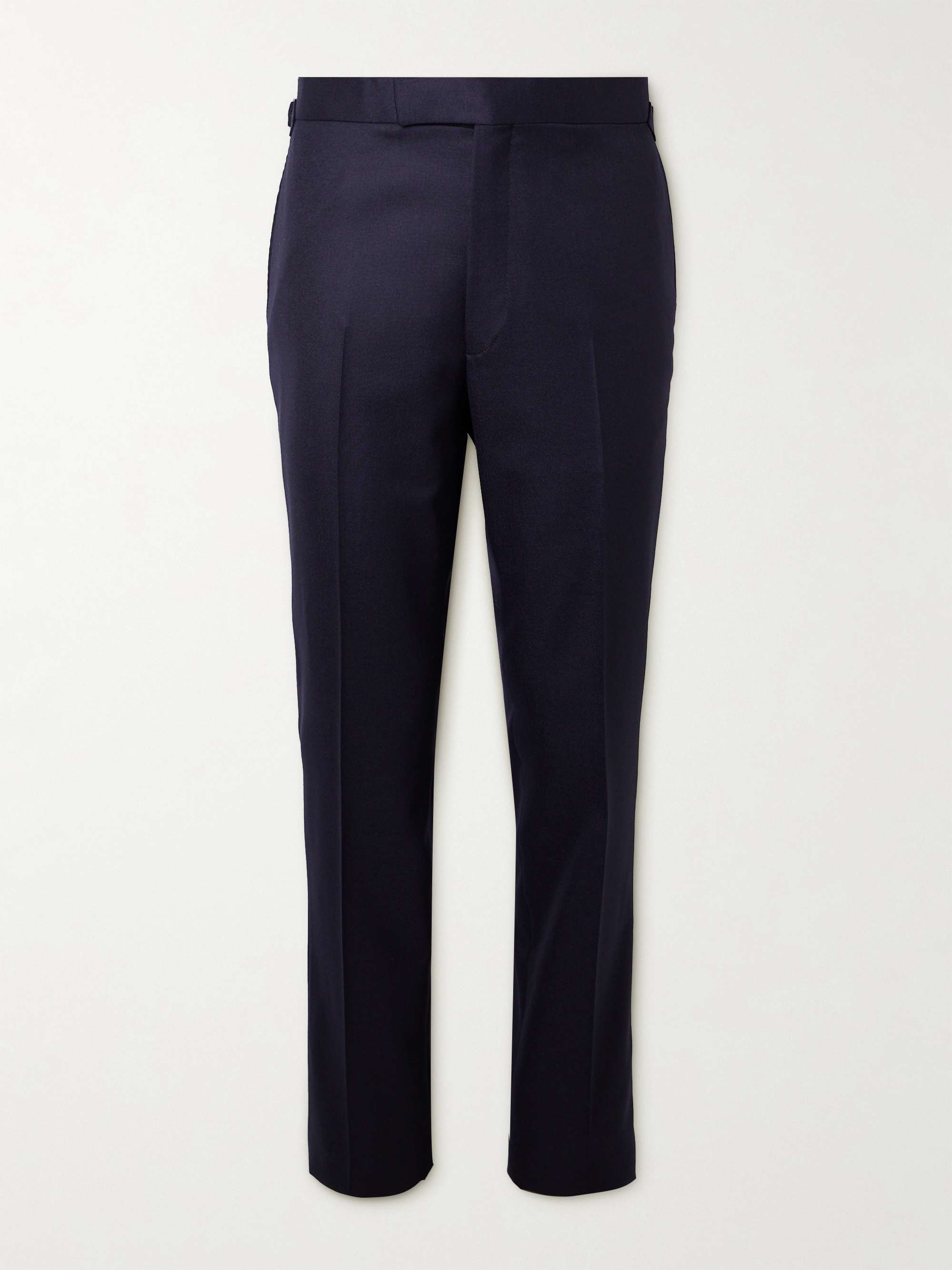 KINGSMAN Tapered Wool-Flannel Suit Trousers for Men | MR PORTER