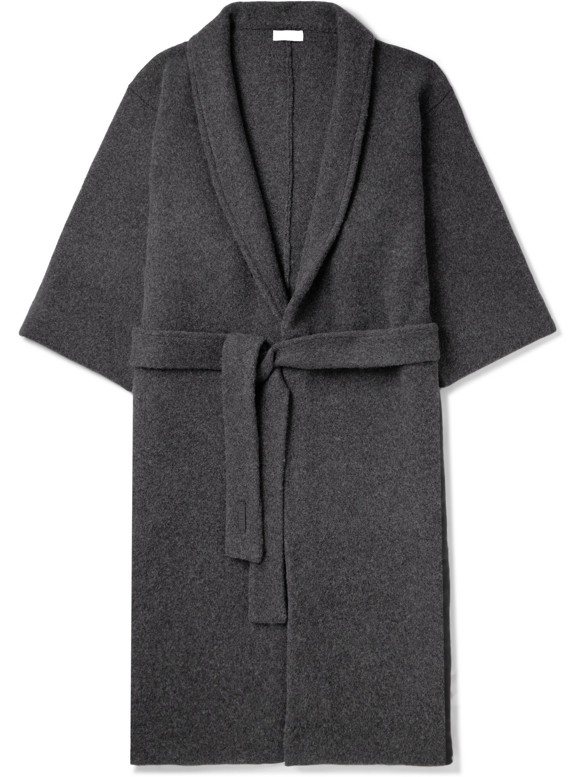 Fear Of God Shawl-collar Wool And Cashmere-blend Dressing Gown In Black