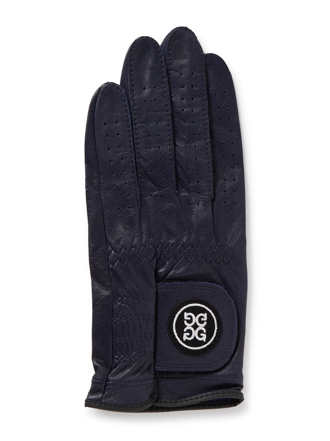 G/fore Logo-appliquéd Leather Golf Glove In Blue