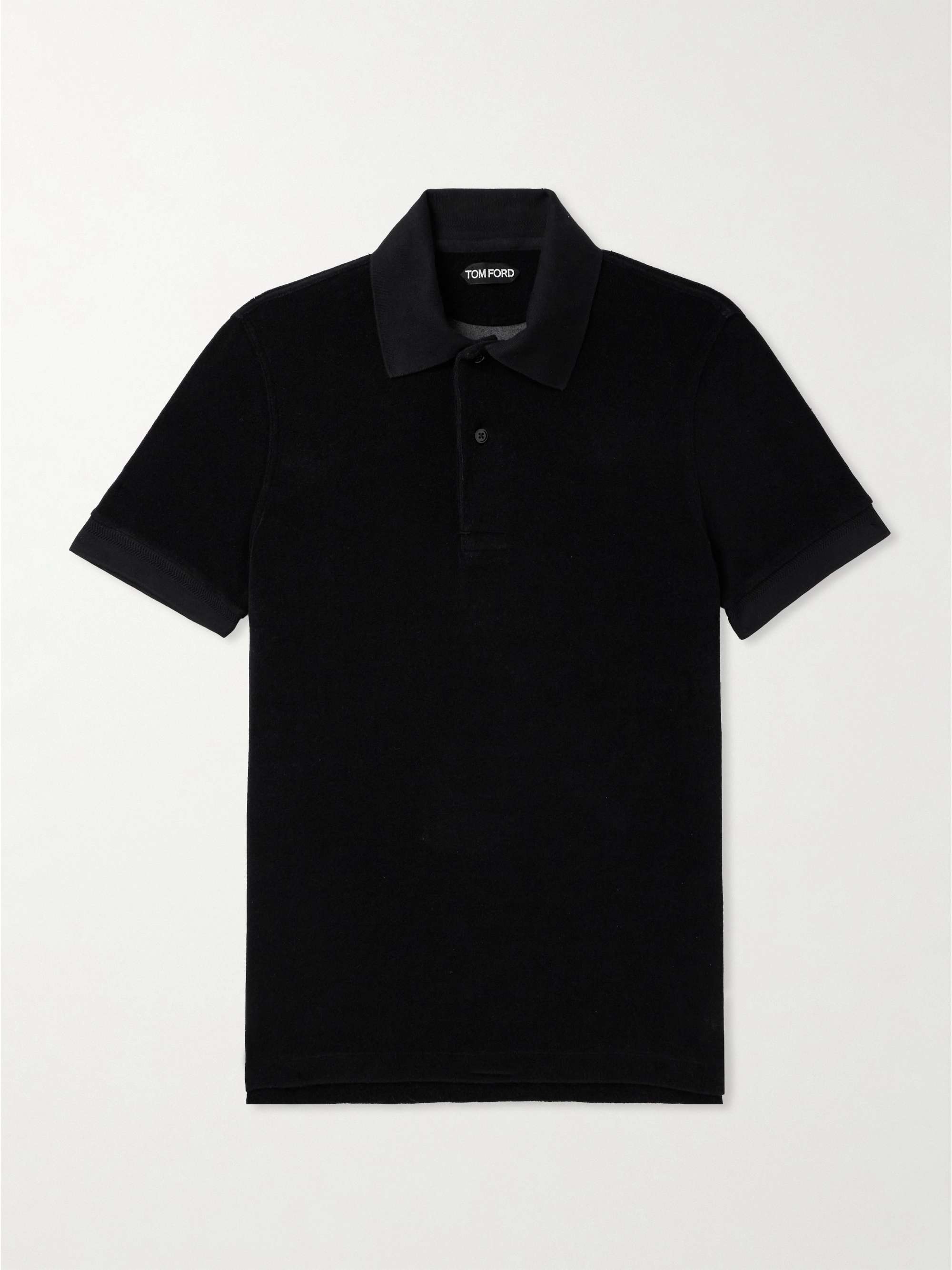 TOM FORD Cotton-Blend Terry Polo Shirt for Men | MR PORTER