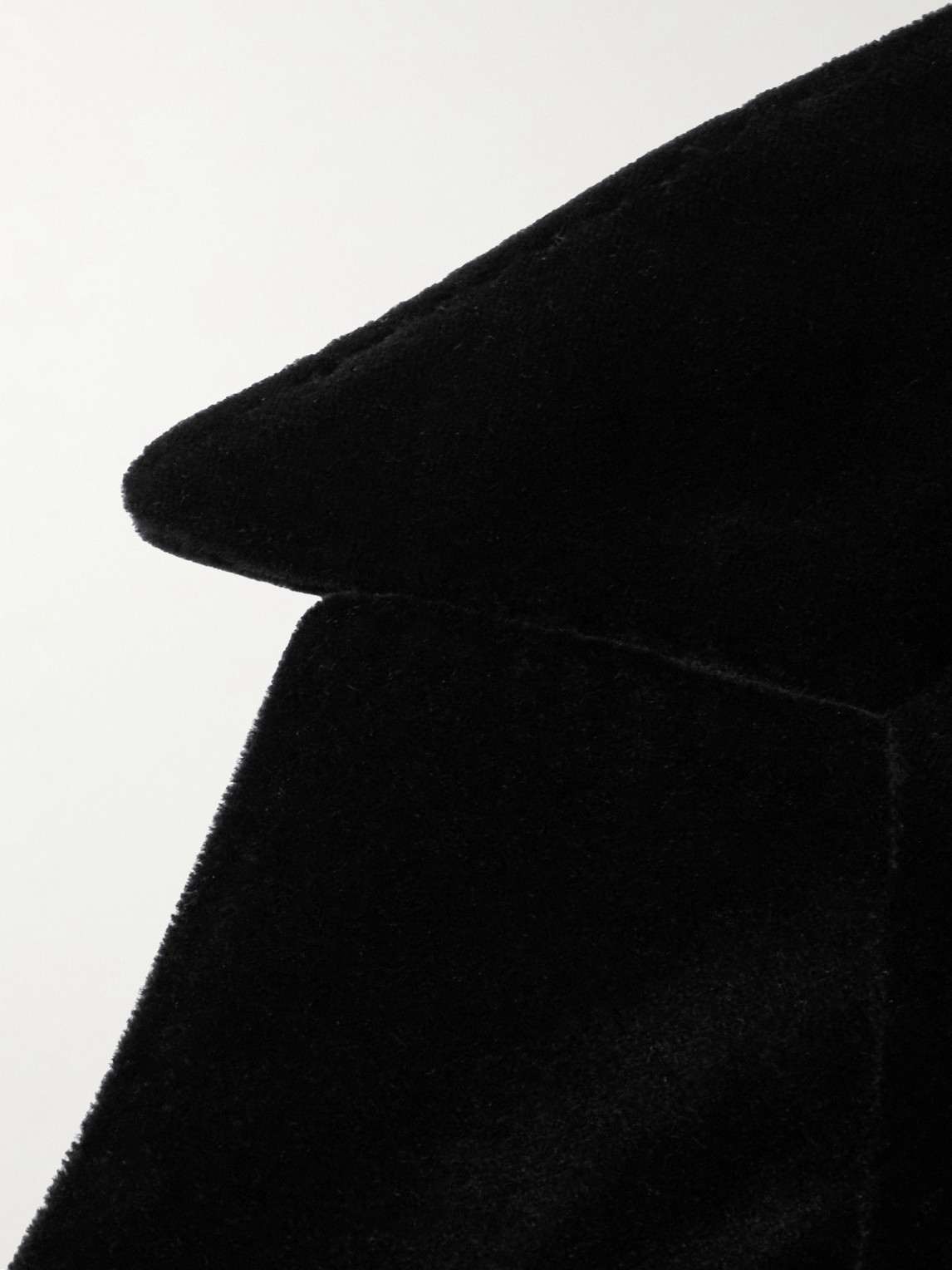 Shop Tom Ford Atticus Slim-fit Cotton-velvet Blazer In Black
