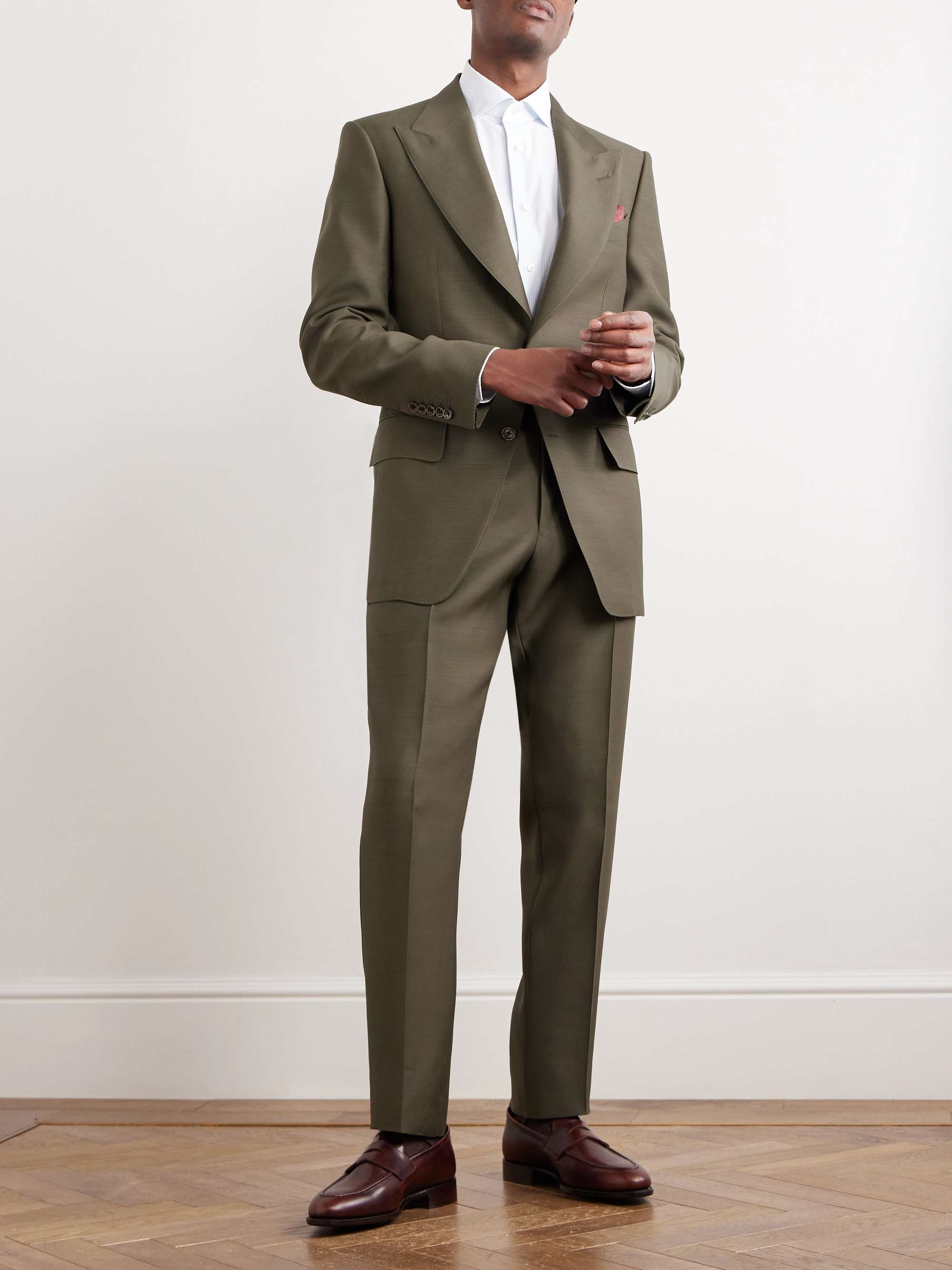 TOM FORD Wool and Silk-Blend Suit Jacket for Men | MR PORTER