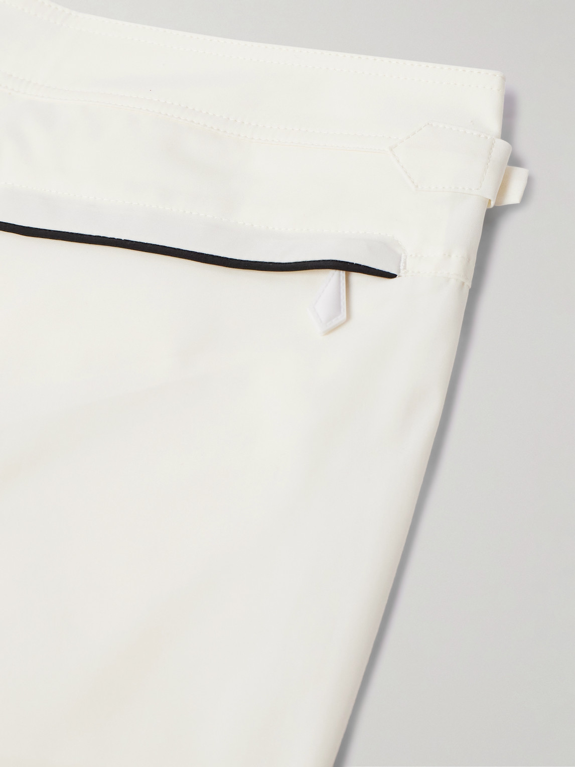 Shop Tom Ford Slim-fit Short-length Swim Shorts In White